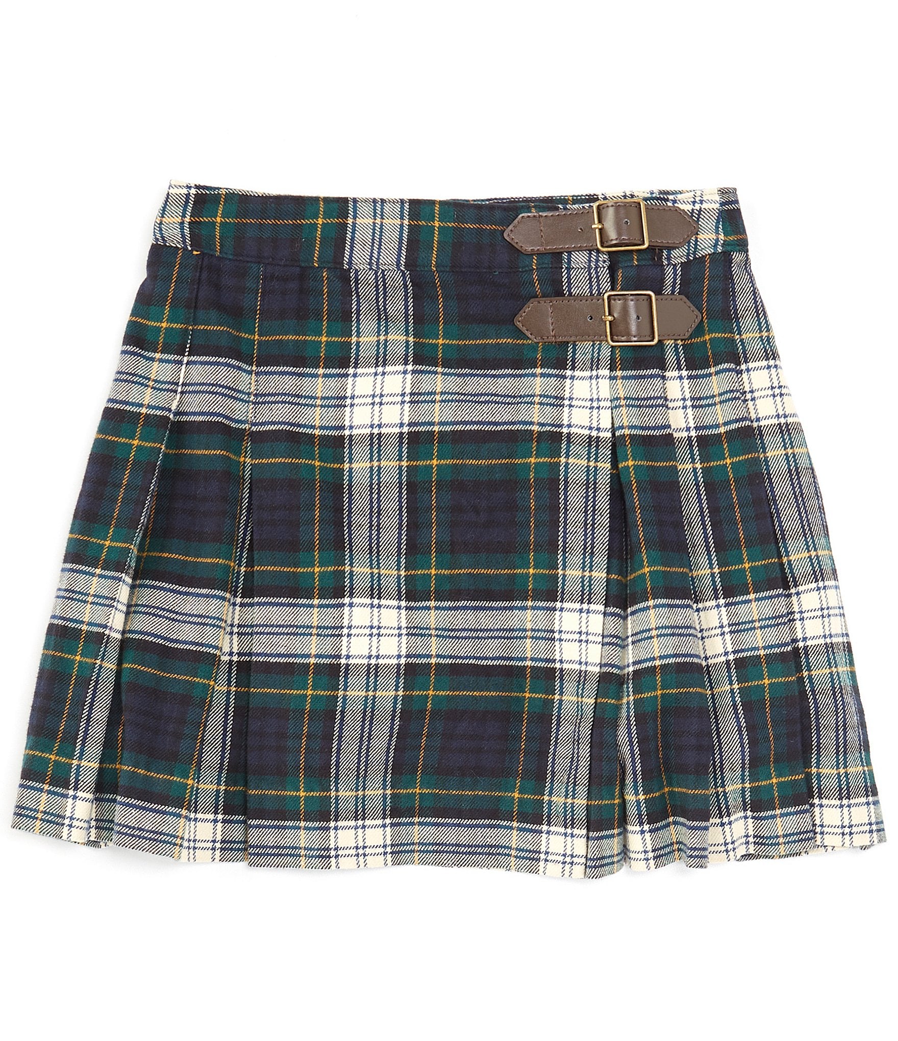 Polo Ralph Lauren Big Girls 7-16 Plaid Pleated Twill Skirt | Dillard's