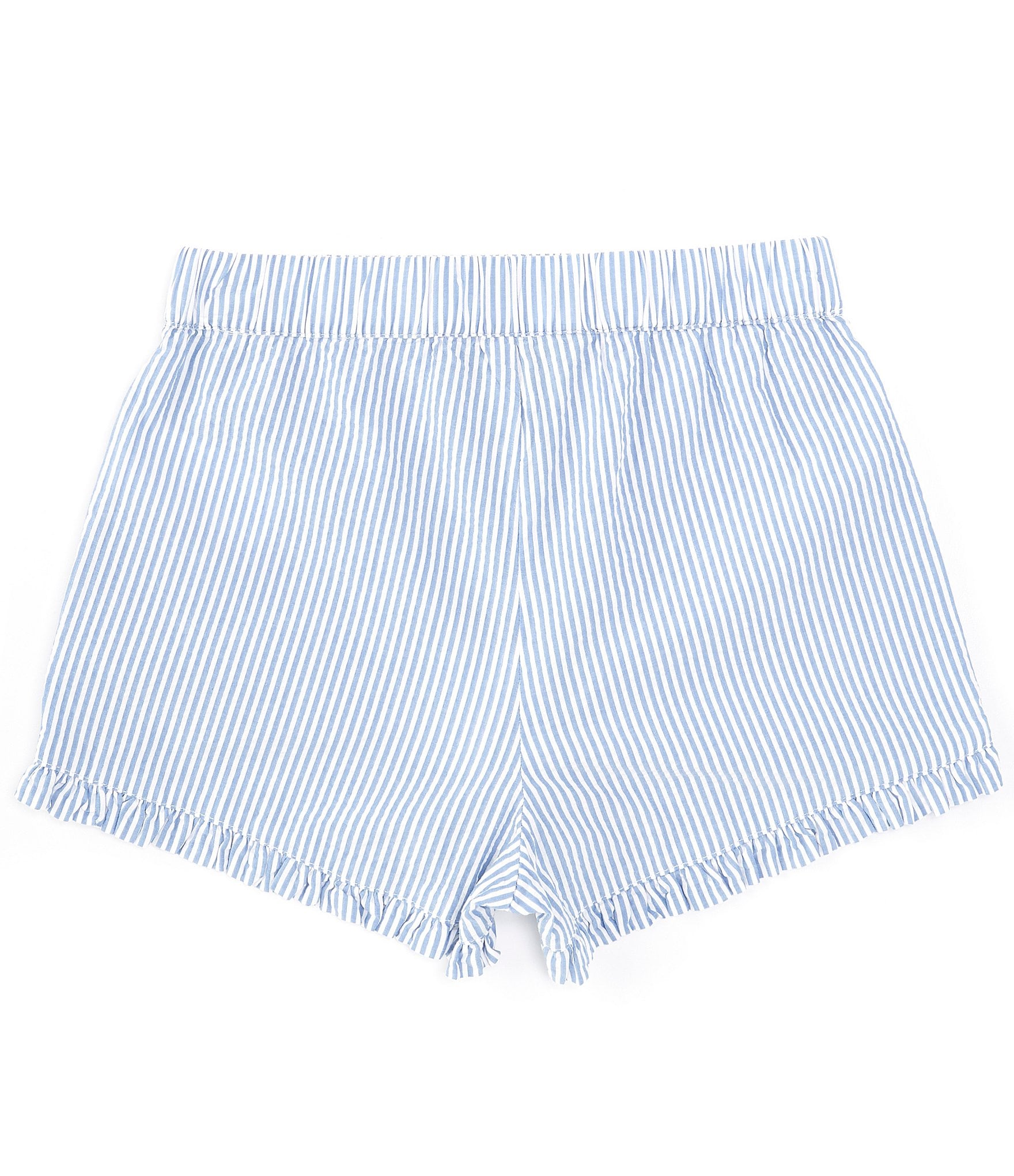 Polo Ralph Lauren Big Girls 7-16 Striped Ruffled Seersucker Shorts