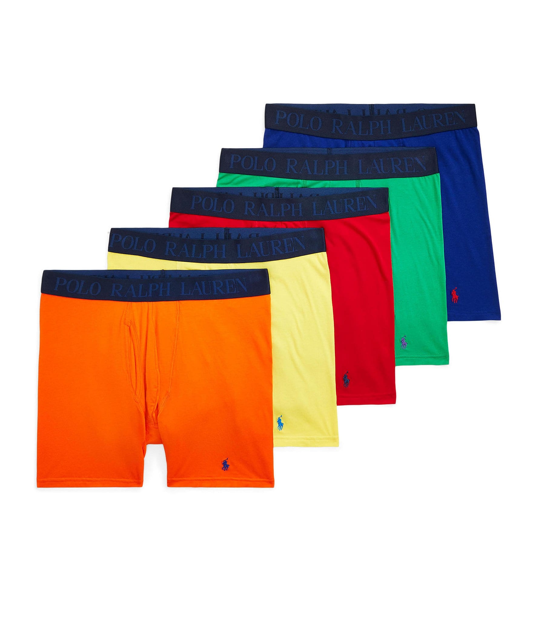 Men's Boxer Brief Assorted Colors Pack Of 5 - Intimo - Classic Polo