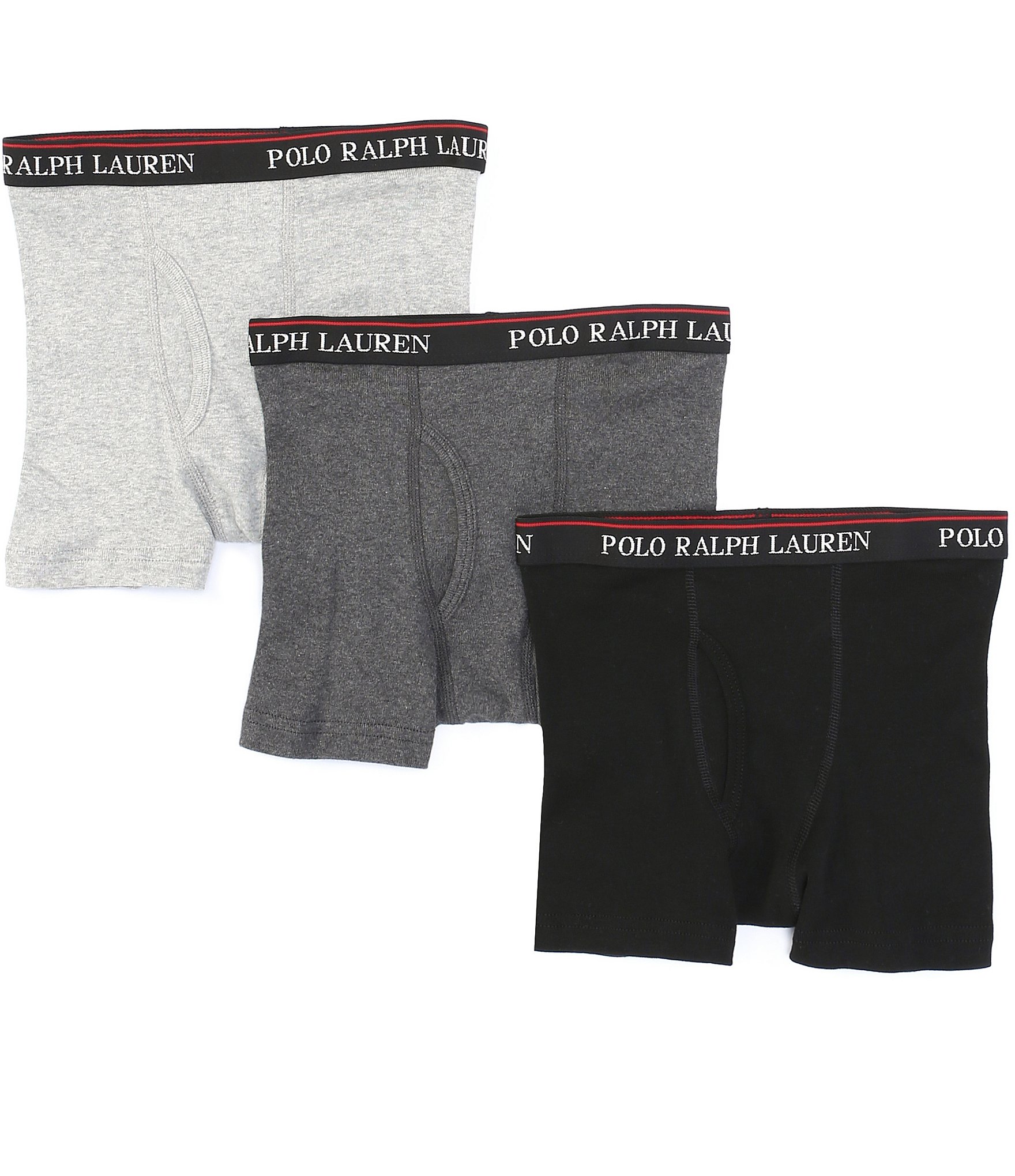 Polo Ralph Lauren Little/Big Boys 4-20 Assorted Stretch Boxer Briefs 3-Pack