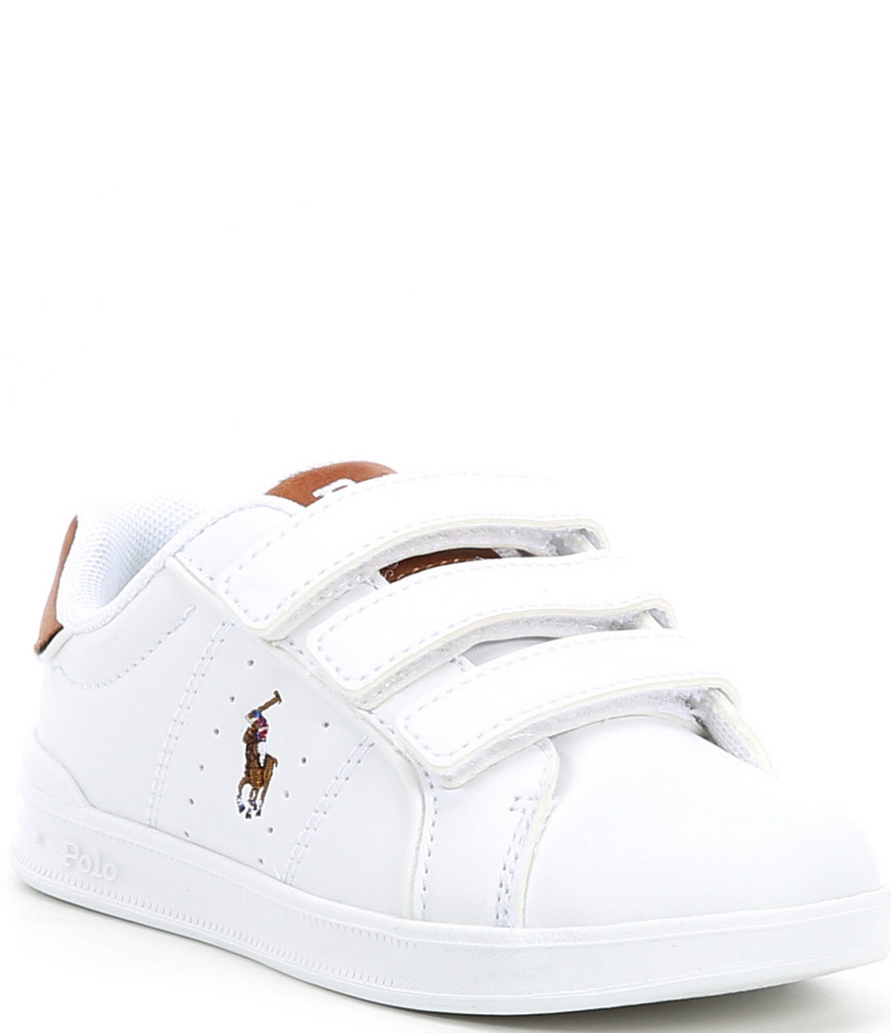 Polo Ralph Lauren Men#39;s Heritage Area Trainers - Bianco/Forest