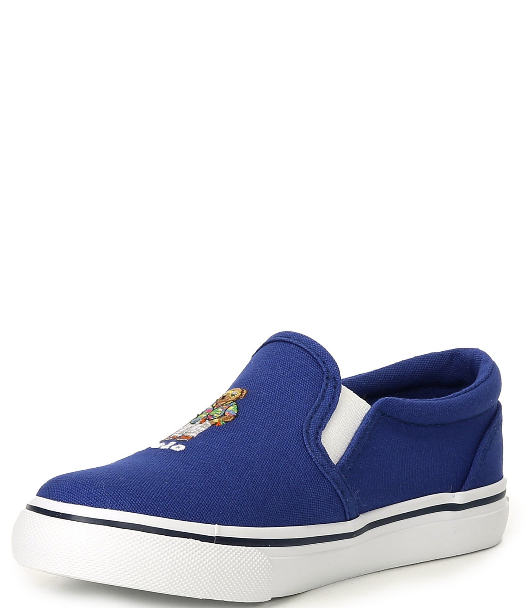 Polo Ralph Lauren Boys' Keaton Beach Shop Bear Slip-On Sneakers (Toddler)