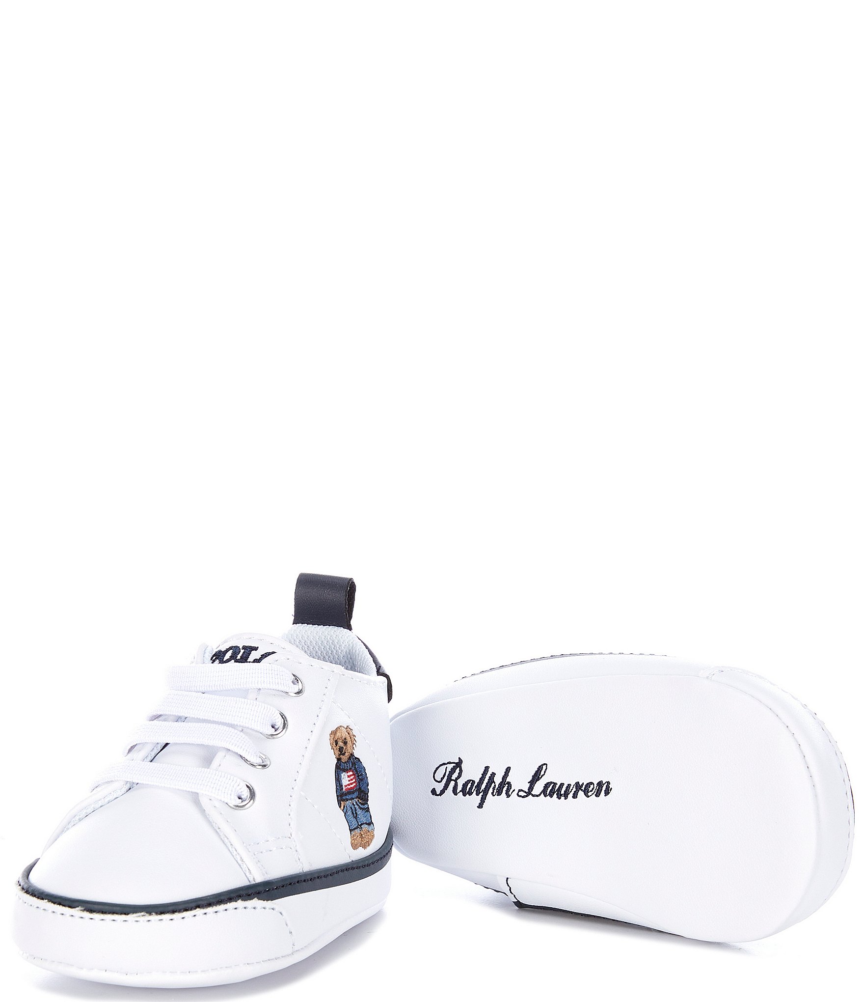 Polo Ralph Lauren Boys' Quilton Bear Hi-Top Sneaker Crib Shoes (Infant) |  Dillard's