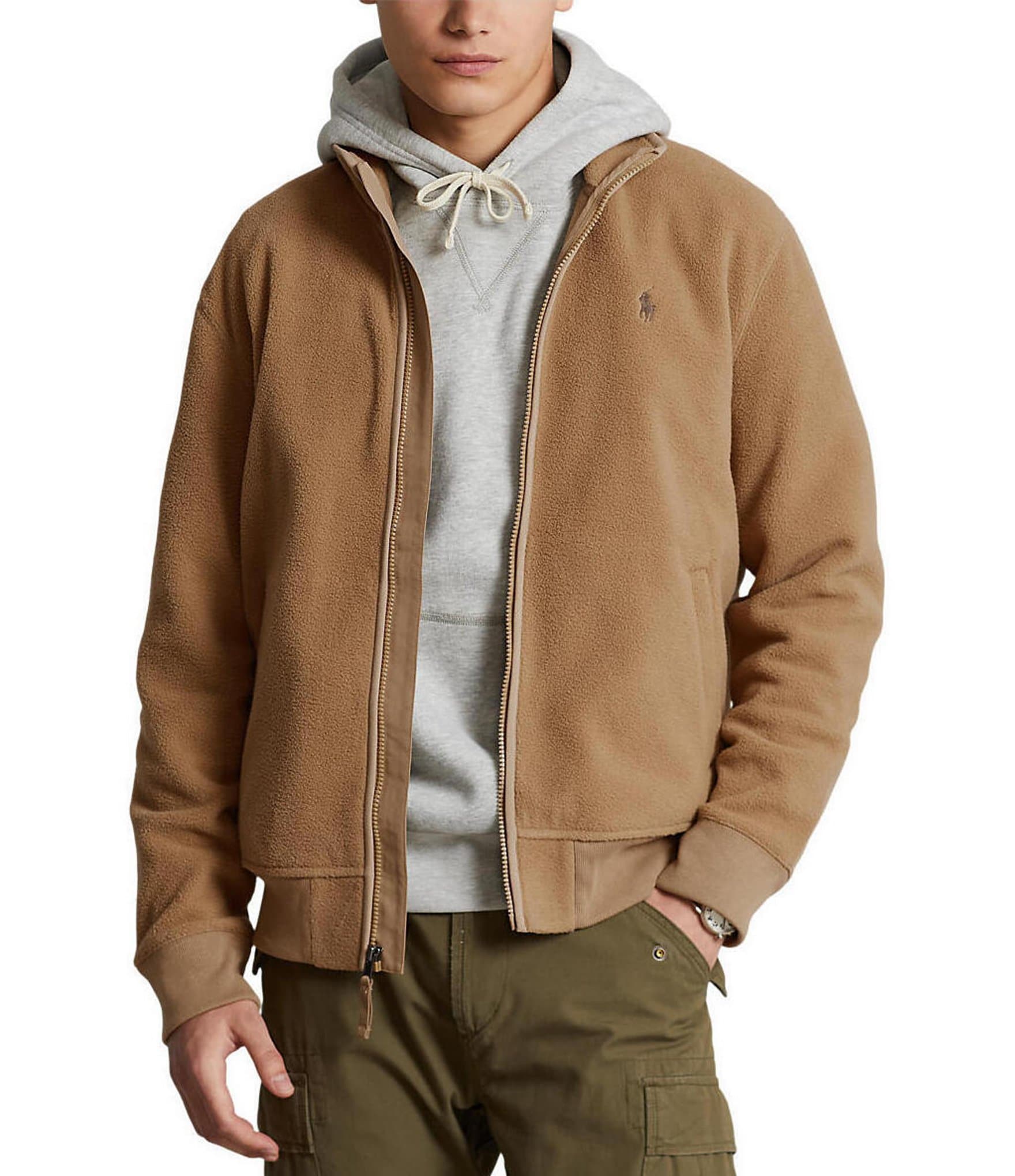Polo Ralph Lauren Brushed Fleece Jacket | Dillard's