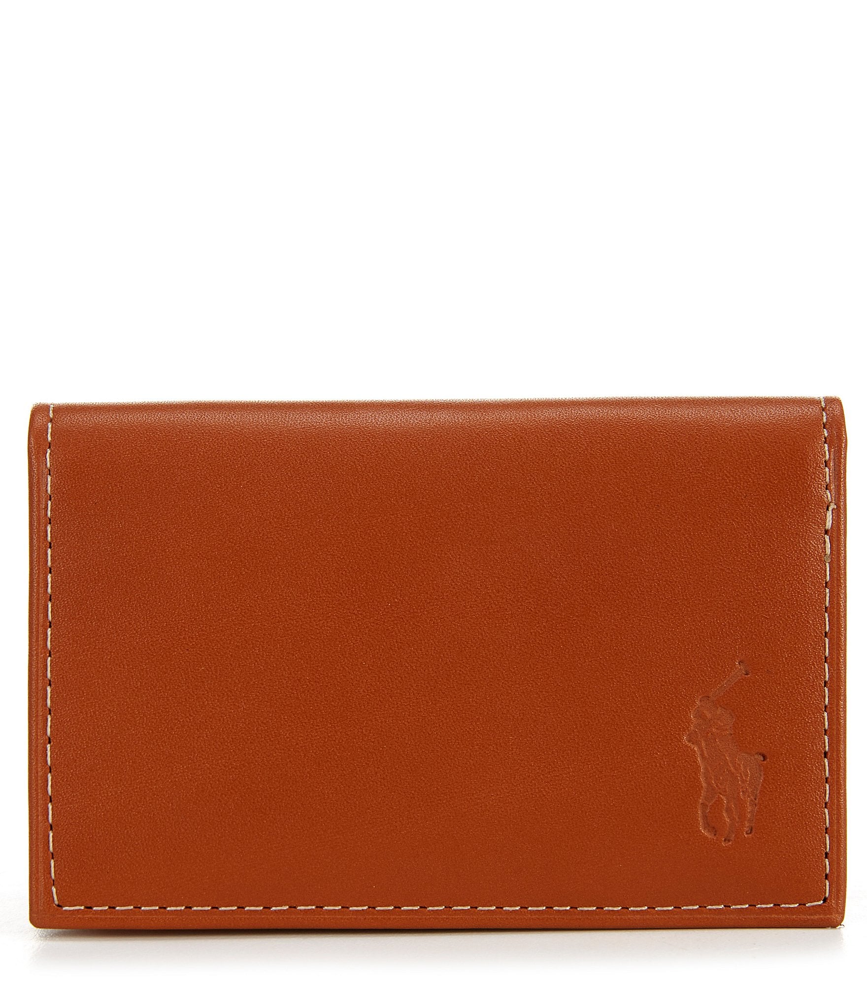 Polo Ralph Lauren Burnished Leather Card Wallet