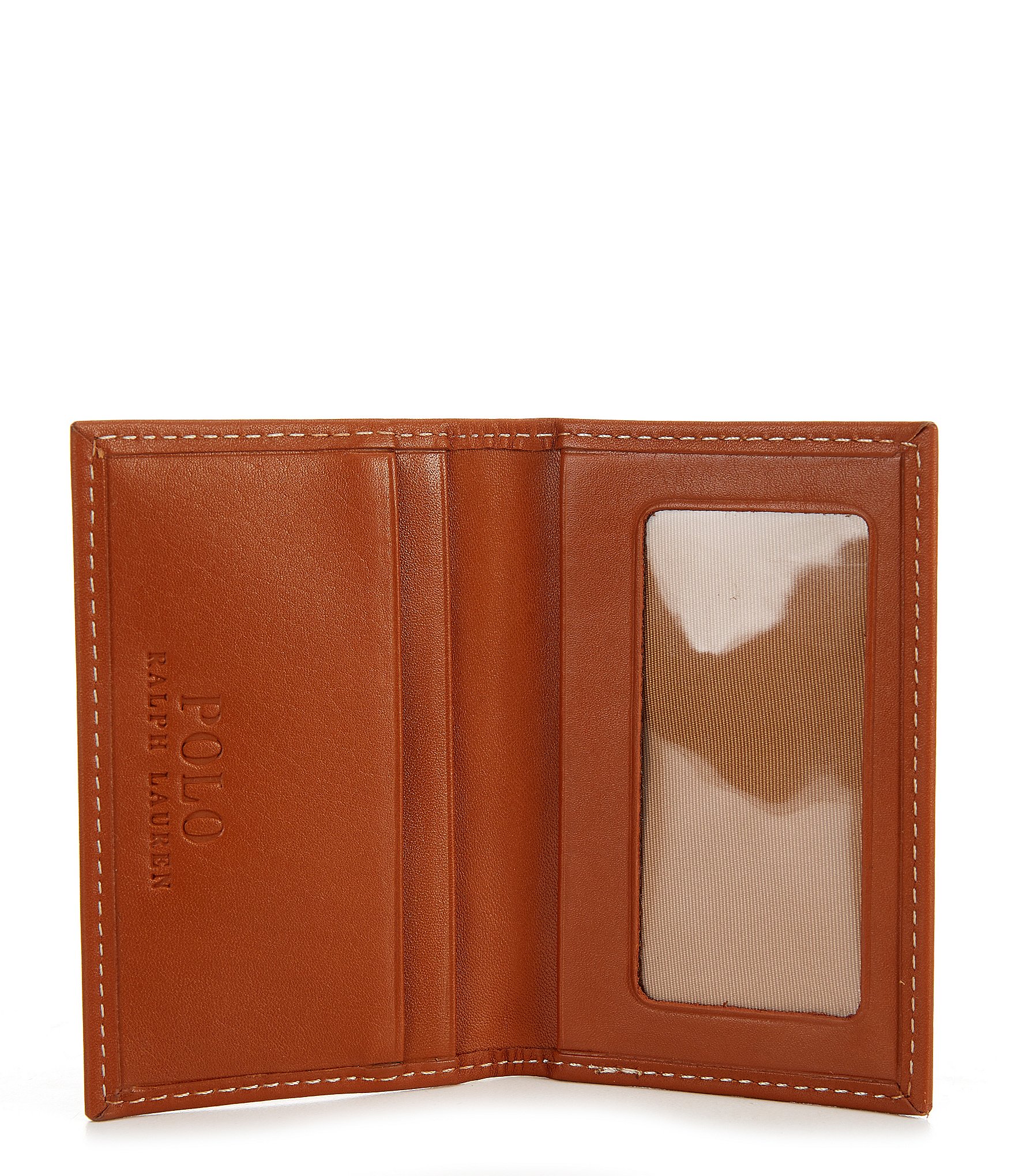 Polo Ralph Lauren Burnished Leather Card Wallet