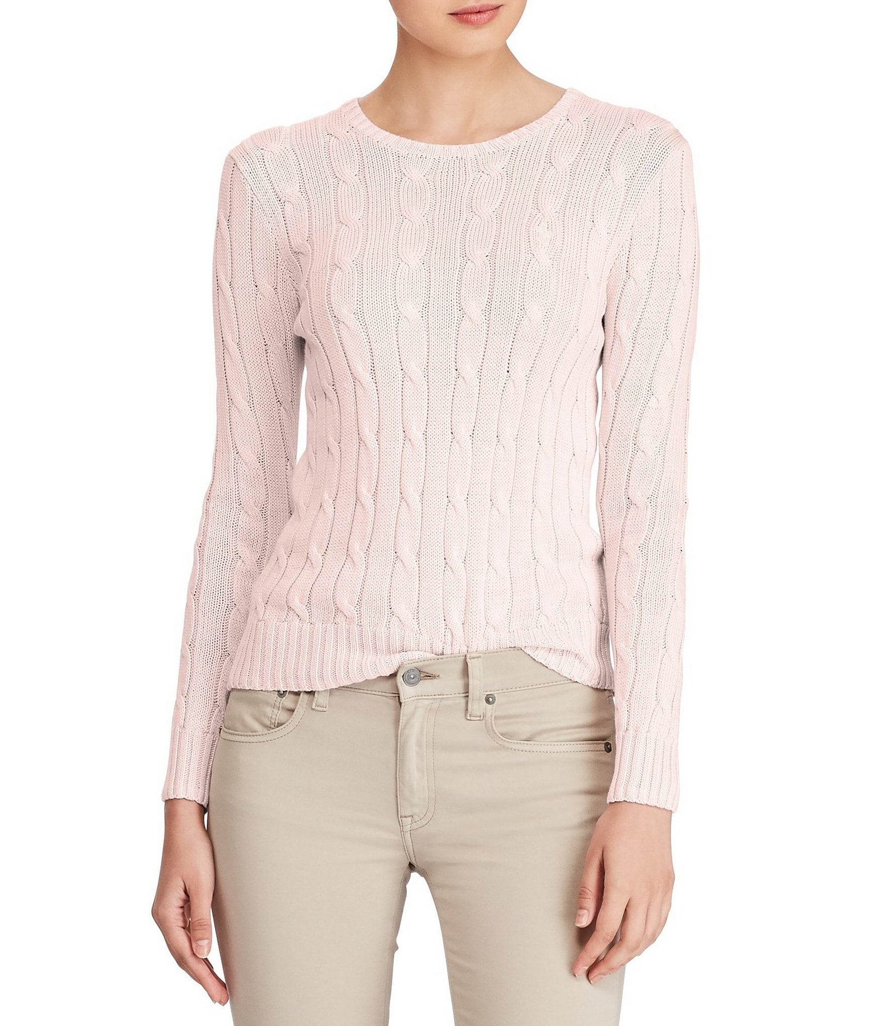 Polo Ralph Lauren Cable-Knit Cotton Sweater | Dillards