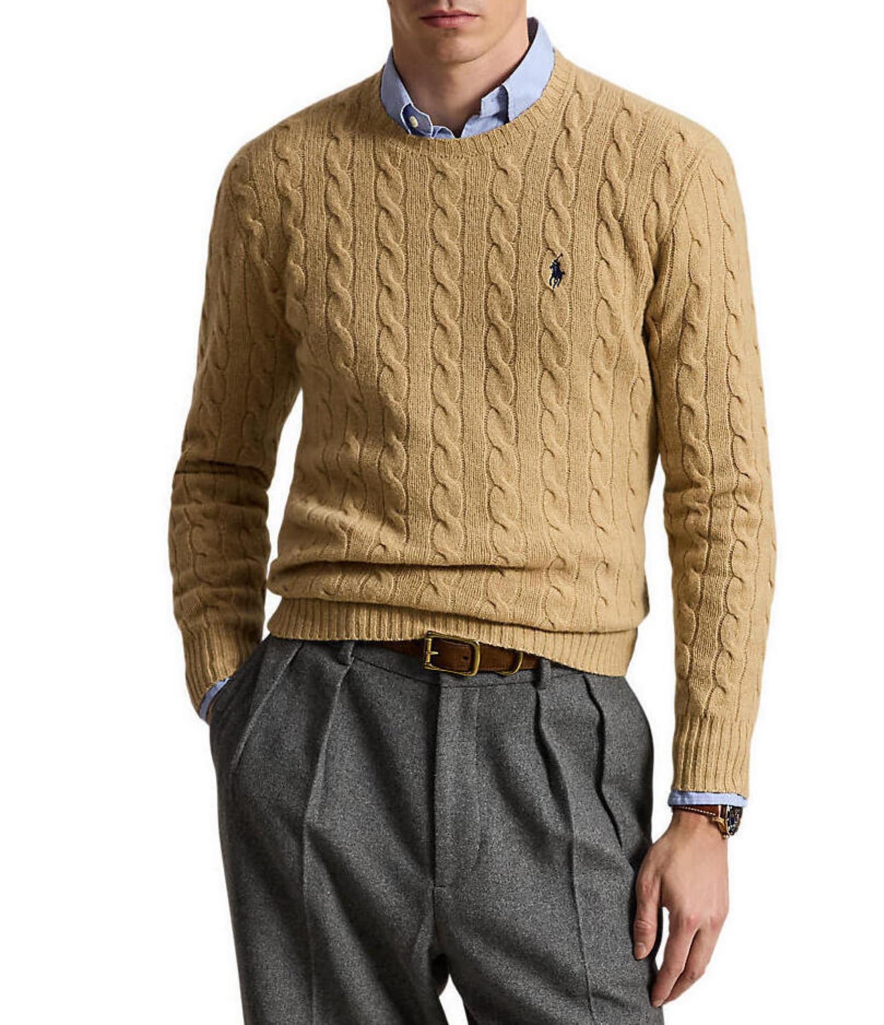 Polo Ralph Lauren Cable-Knit Wool Cashmere Sweater