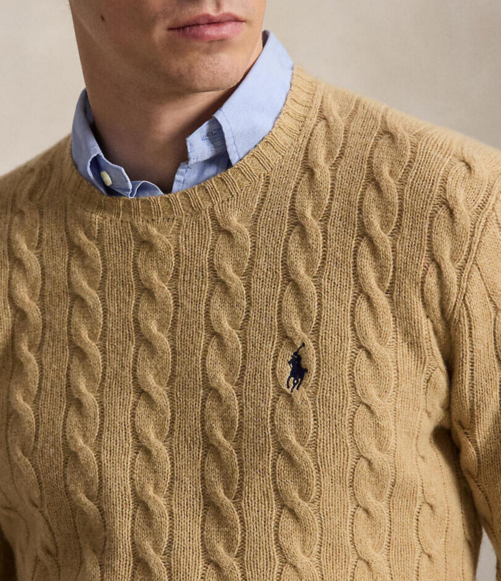 Polo Ralph Lauren Cable-Knit Wool Cashmere Sweater