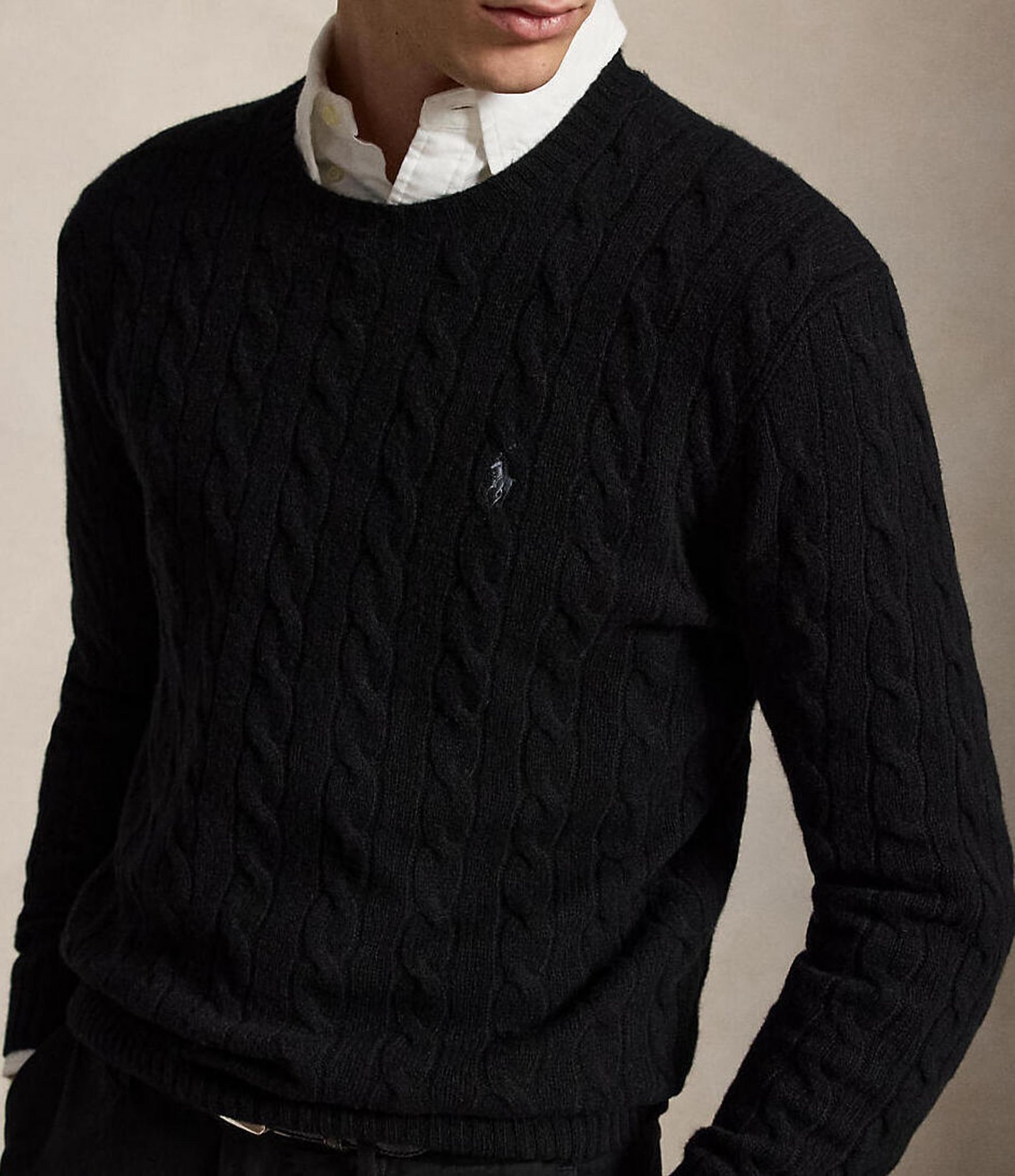 Polo Ralph Lauren Cable-Knit Wool Cashmere Sweater
