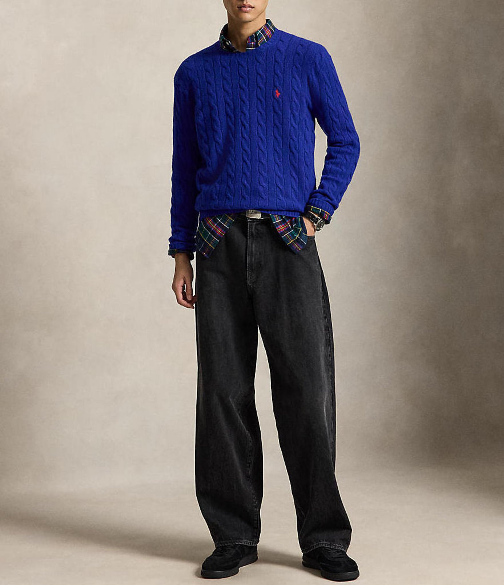 Polo Ralph Lauren Cable-Knit Wool Cashmere Sweater