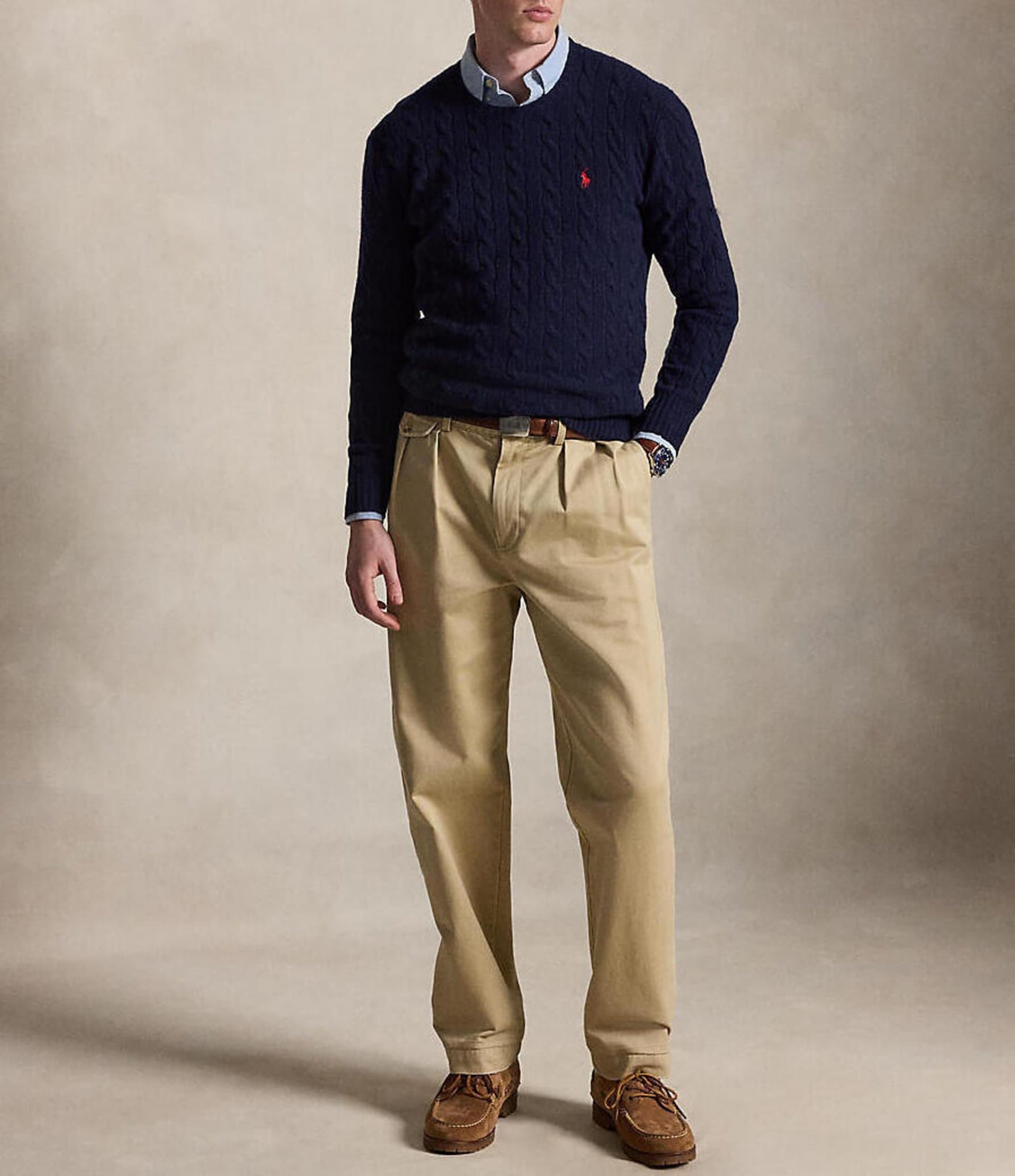 Polo Ralph Lauren Cable-Knit Wool Cashmere Sweater