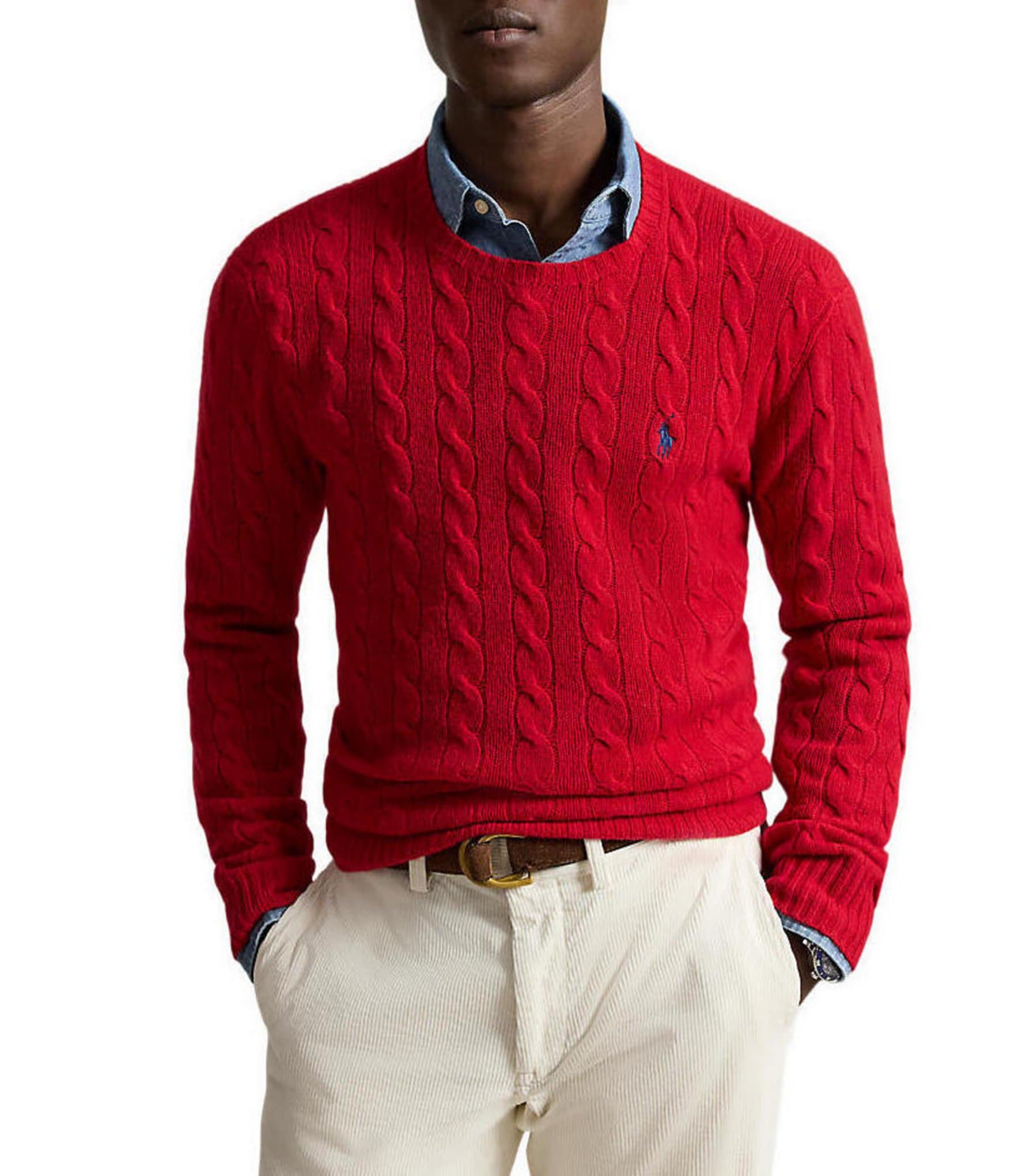 Polo Ralph Lauren Cable-Knit Wool Cashmere Sweater