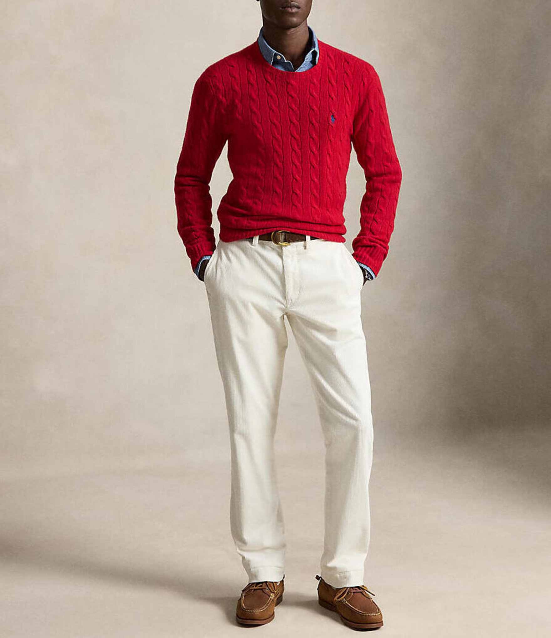 Polo Ralph Lauren Cable-Knit Wool Cashmere Sweater