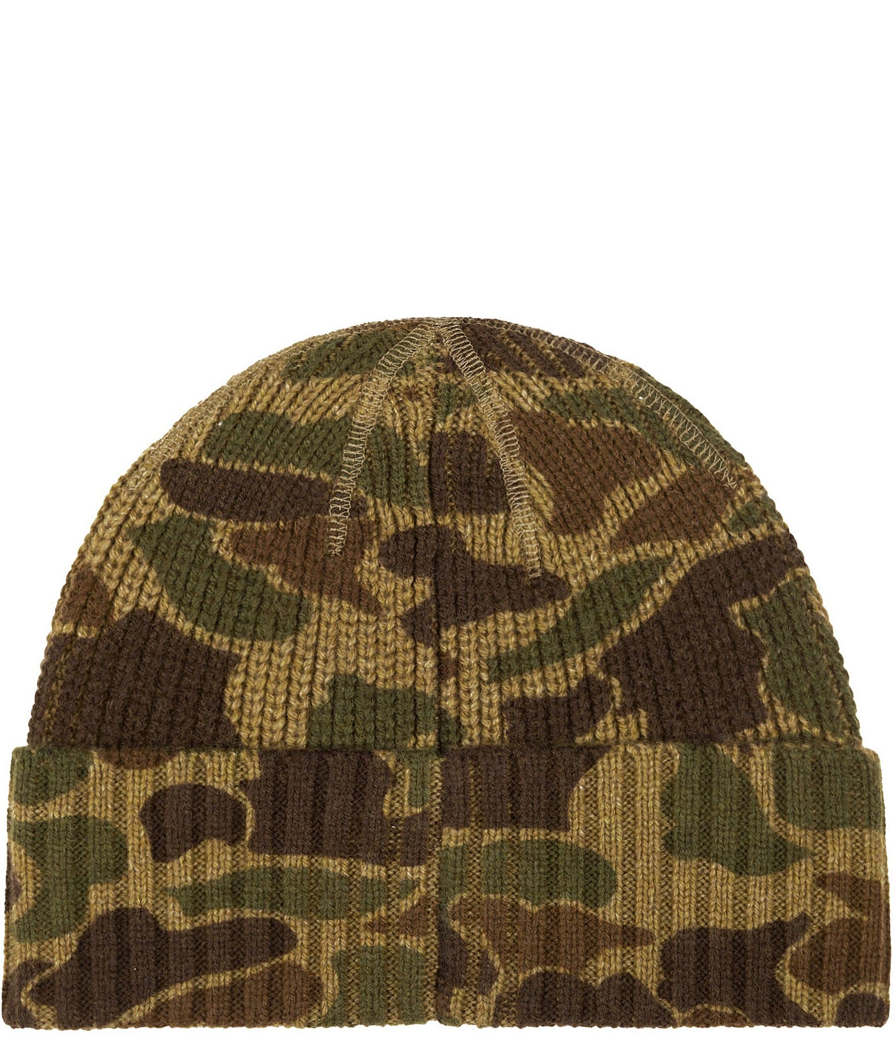 Polo Ralph Lauren Camouflage Printed Wool Blend Beanie