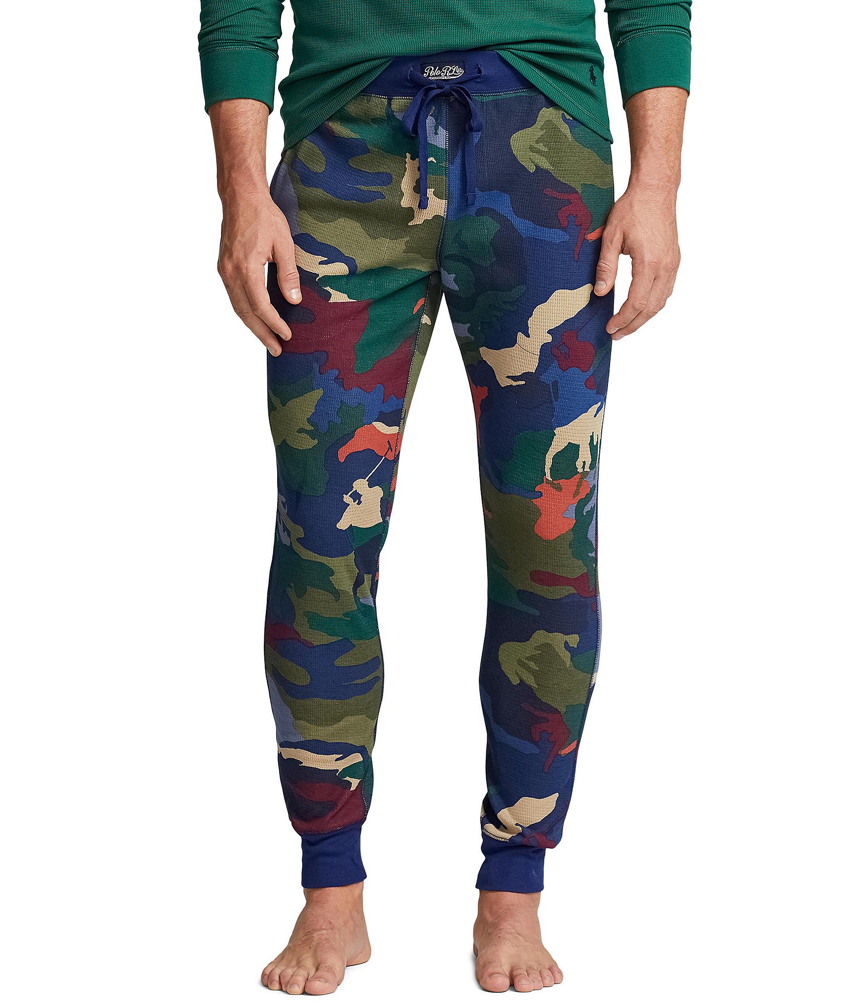 Polo Ralph Lauren Camouflage Waffle-Knit Jogger Pants