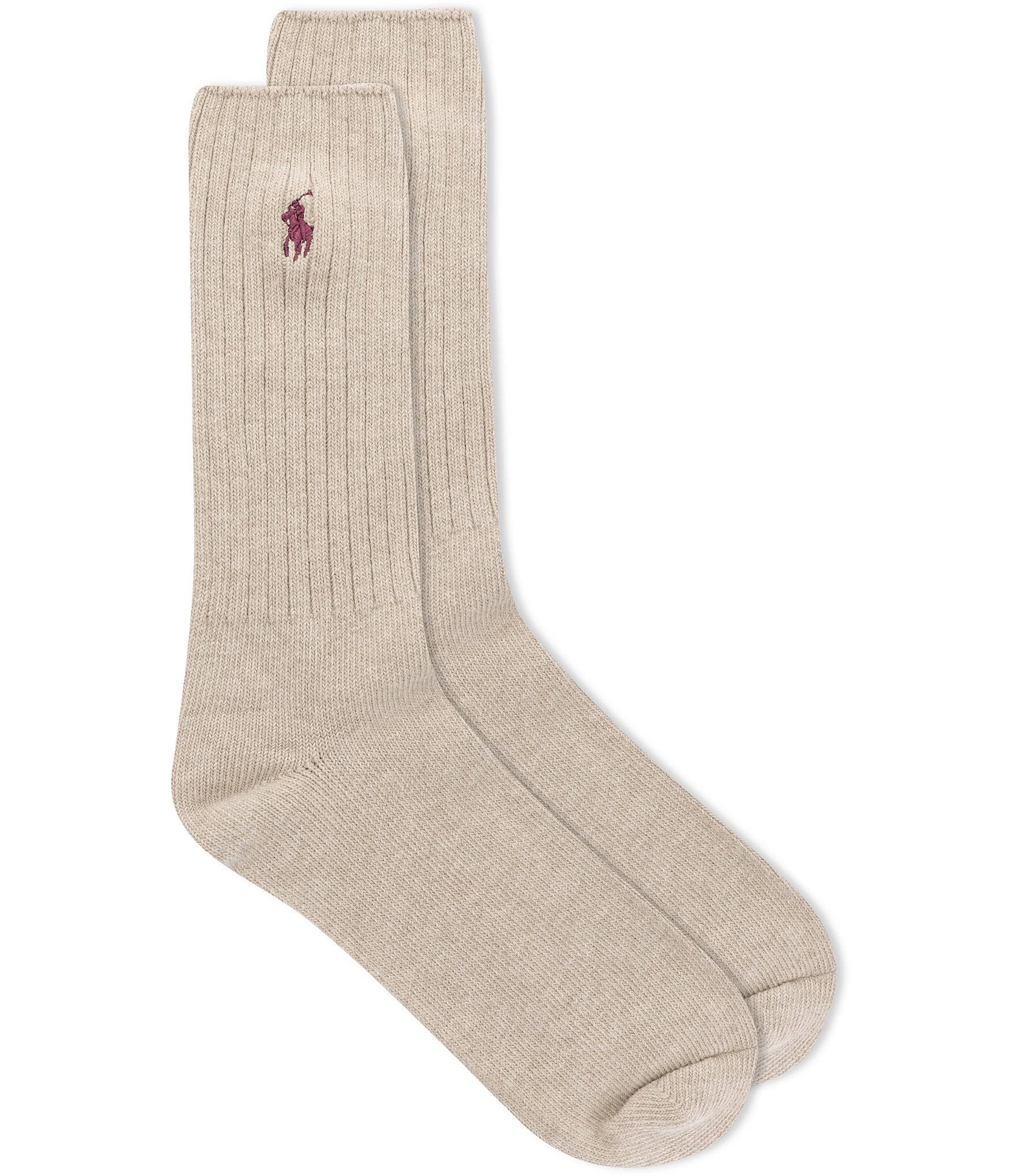 Polo Ralph Lauren Classic Crew Socks - Taupe Heather