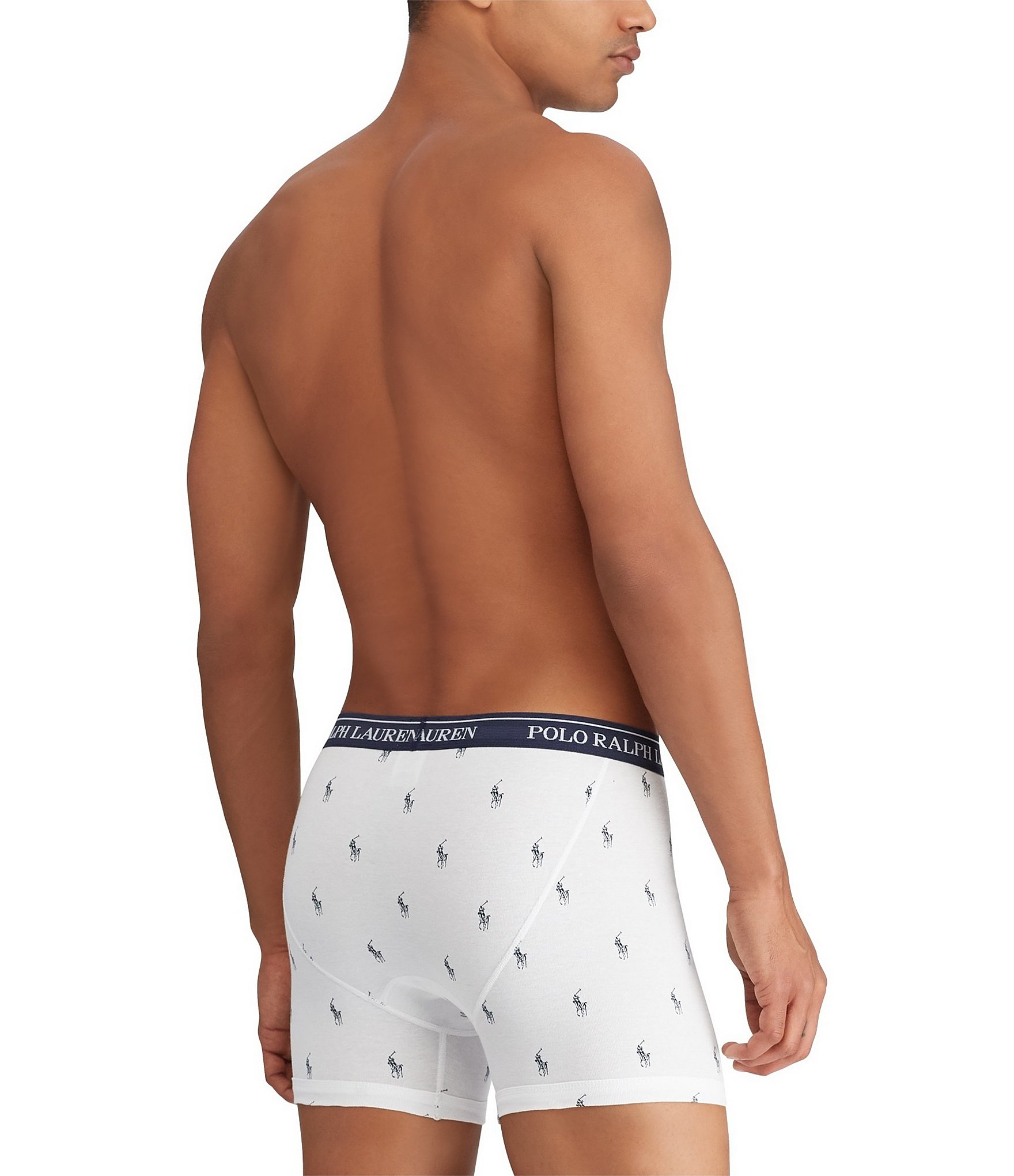 Polo Ralph Lauren Classic Fit Assorted 6#double; Inseam Boxer Briefs 3-Pack