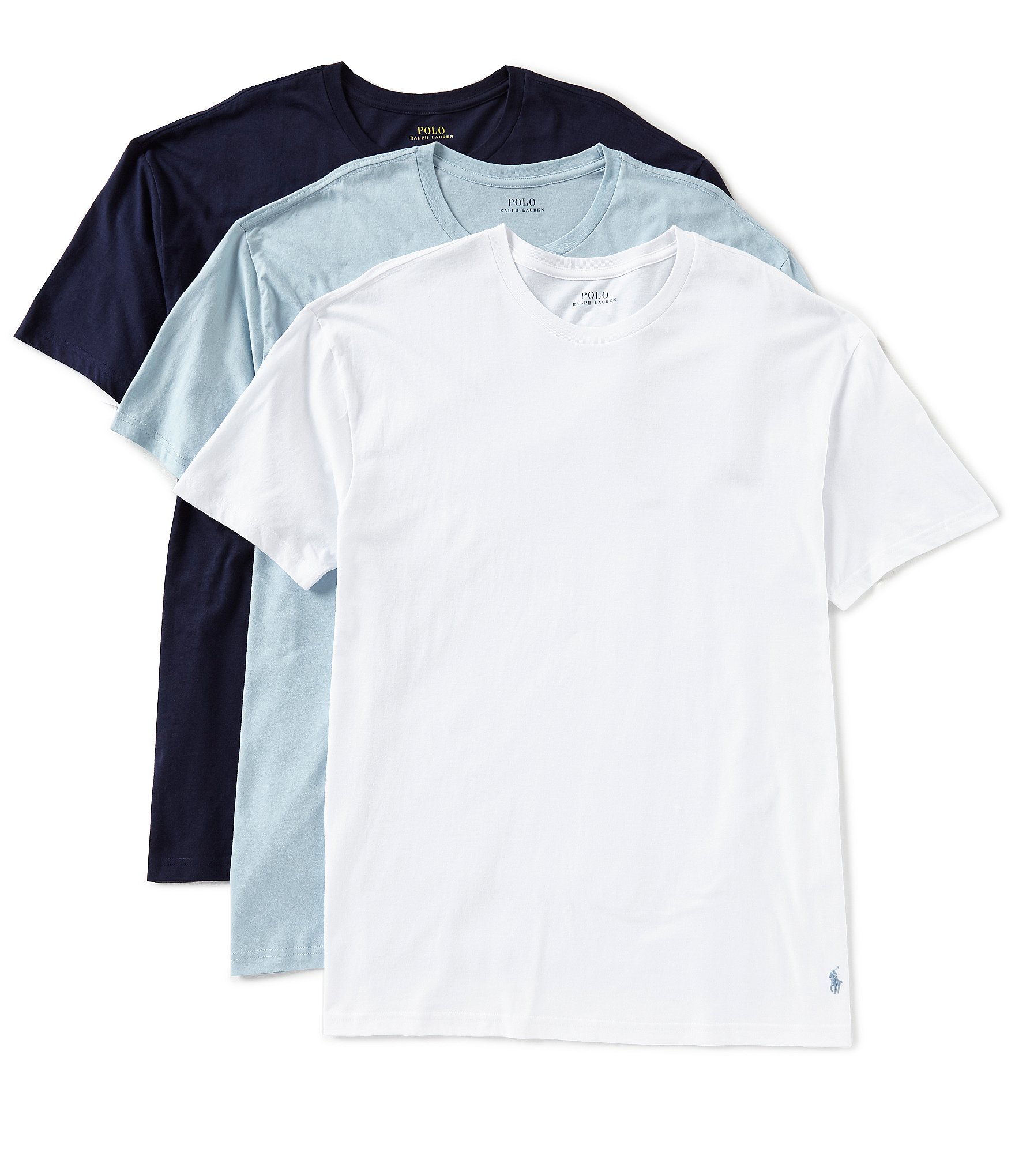 Polo Ralph Lauren Classic Fit Assorted Crew Neck T-Shirt 3-Pack