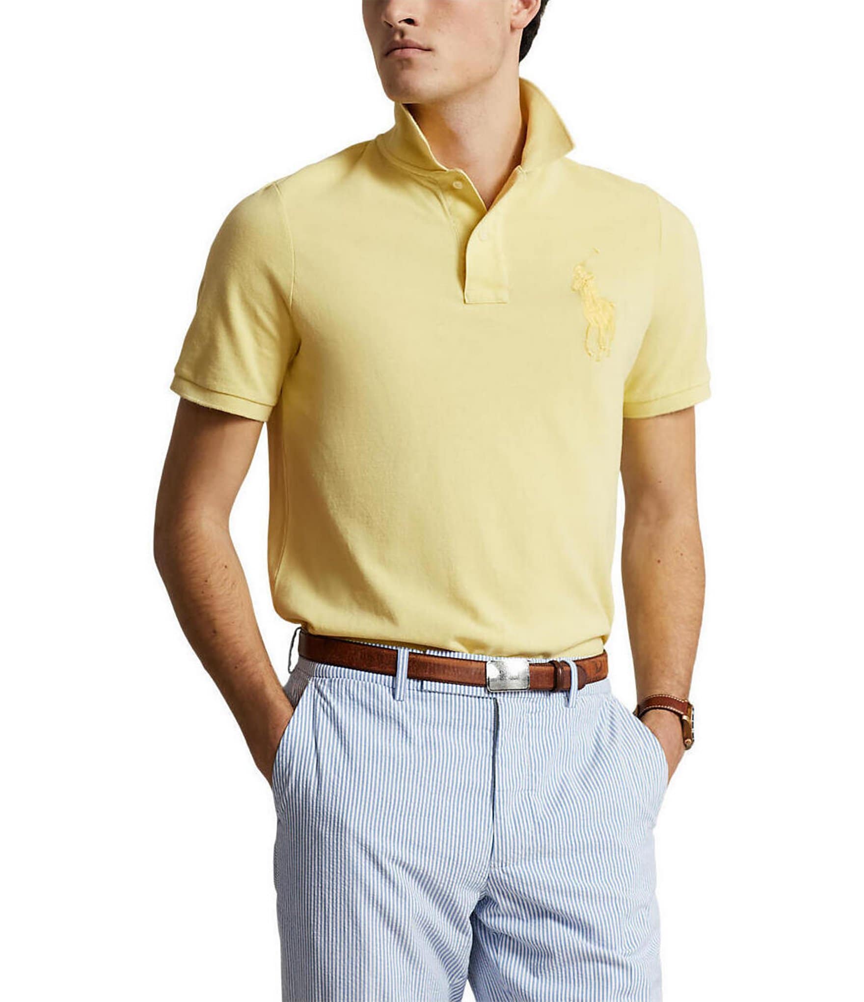 Polo Ralph Lauren Classic-Fit Big Pony Mesh Short-Sleeve Polo Shirt