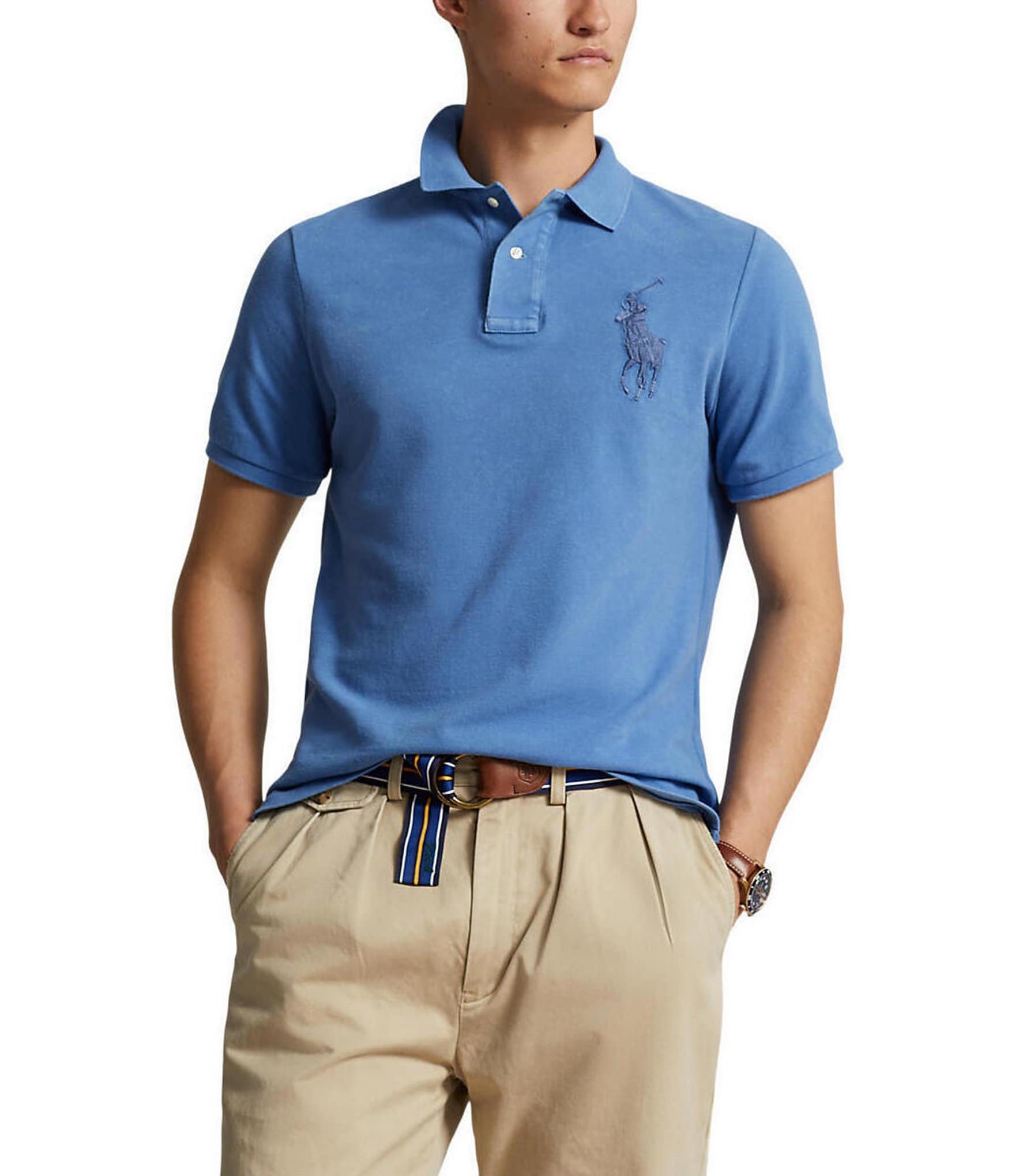 Polo Ralph Lauren Classic Fit Big Pony Mesh Short Sleeve Polo Shirt