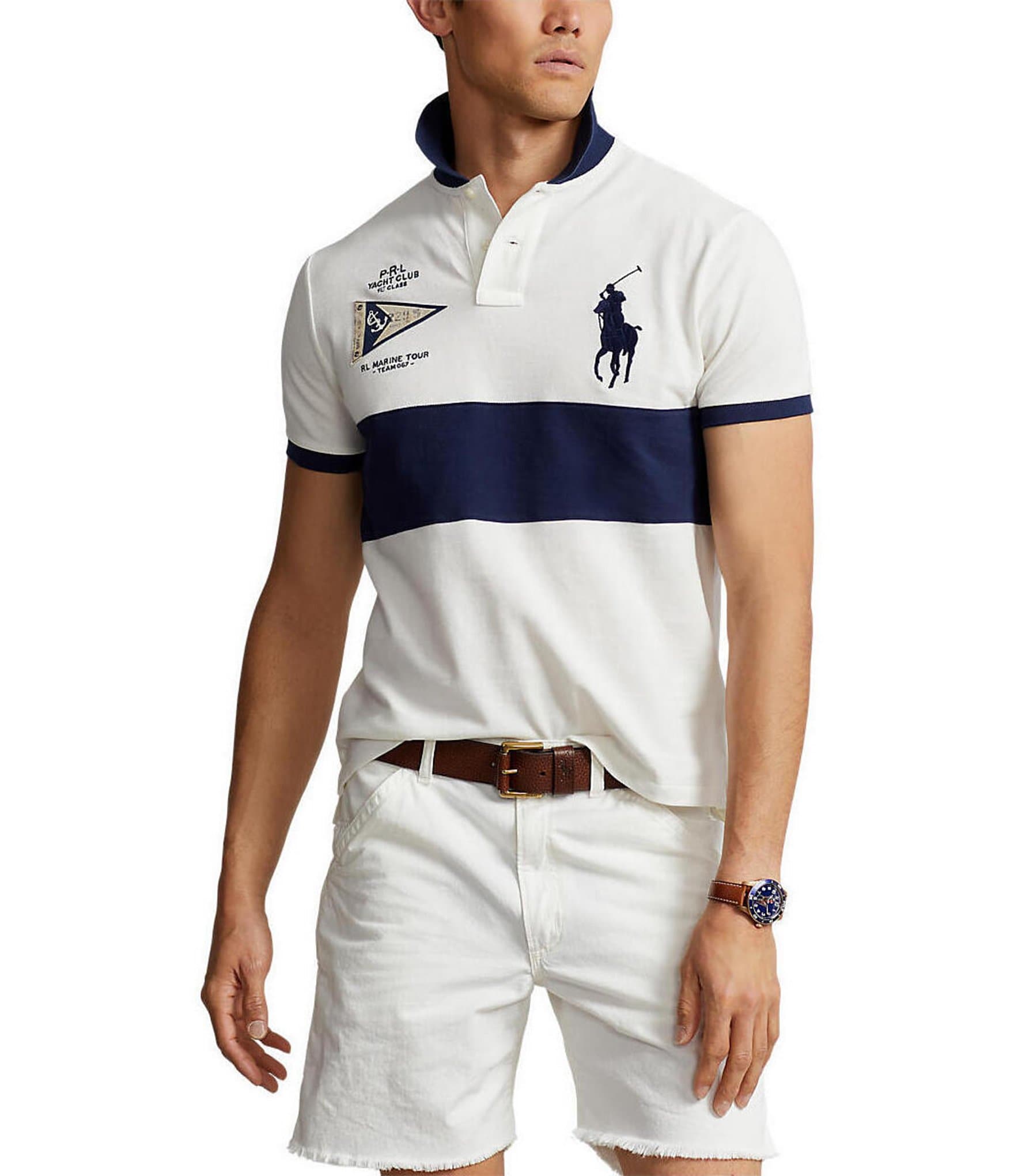 Polo Ralph Lauren Classic-Fit Big Pony Mesh Short-Sleeve Polo Shirt ...
