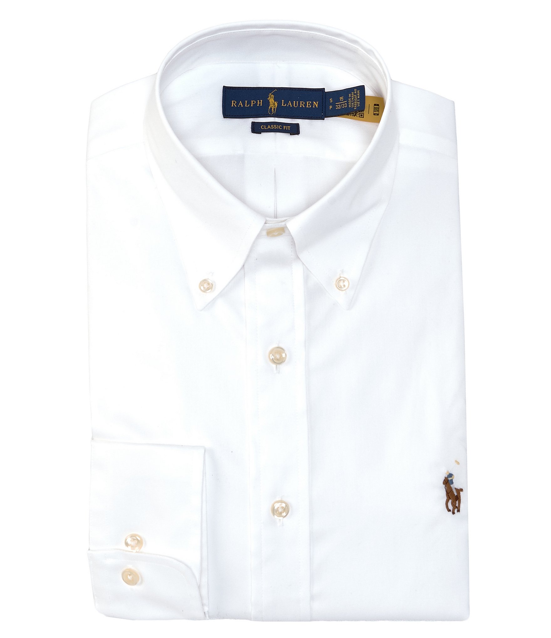 Locomotive arc sensitivity Polo Ralph Lauren Classic-Fit Button Down Collar Solid Dress Shirt |  Dillard's