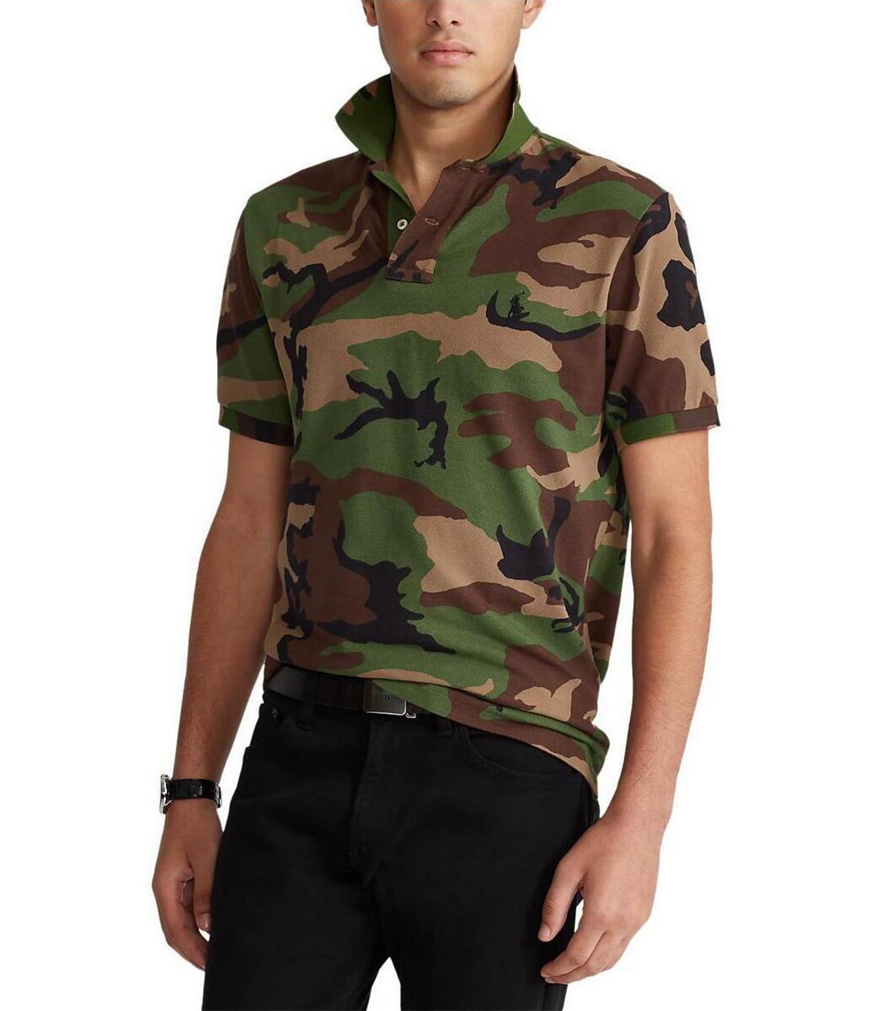 Polo Ralph Lauren Classic Fit Camo Mesh Short Sleeve Polo Shirt Dillards 8391