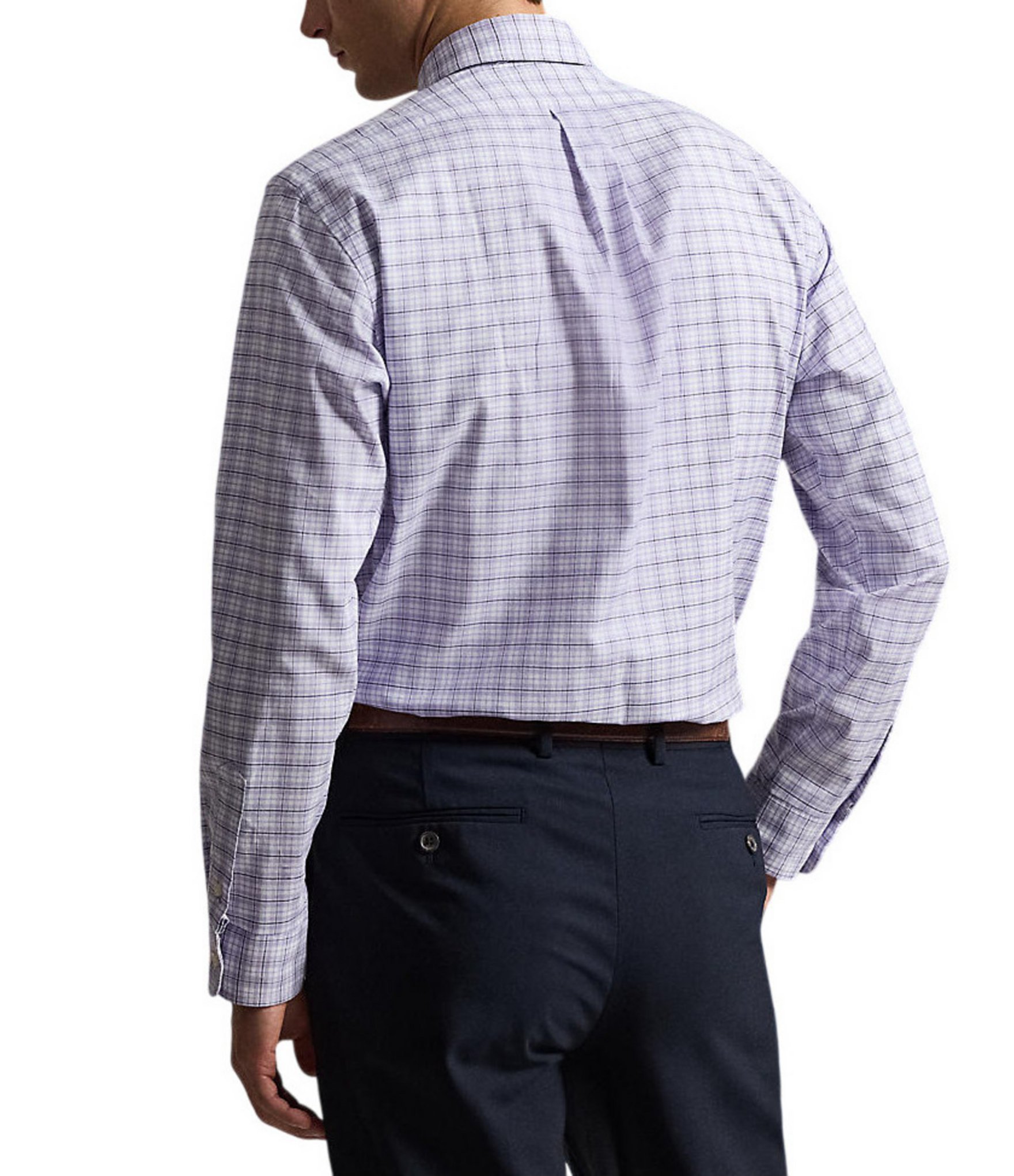 Polo Ralph Lauren Classic Fit Checked Performance Oxford Long Sleeve Woven Shirt