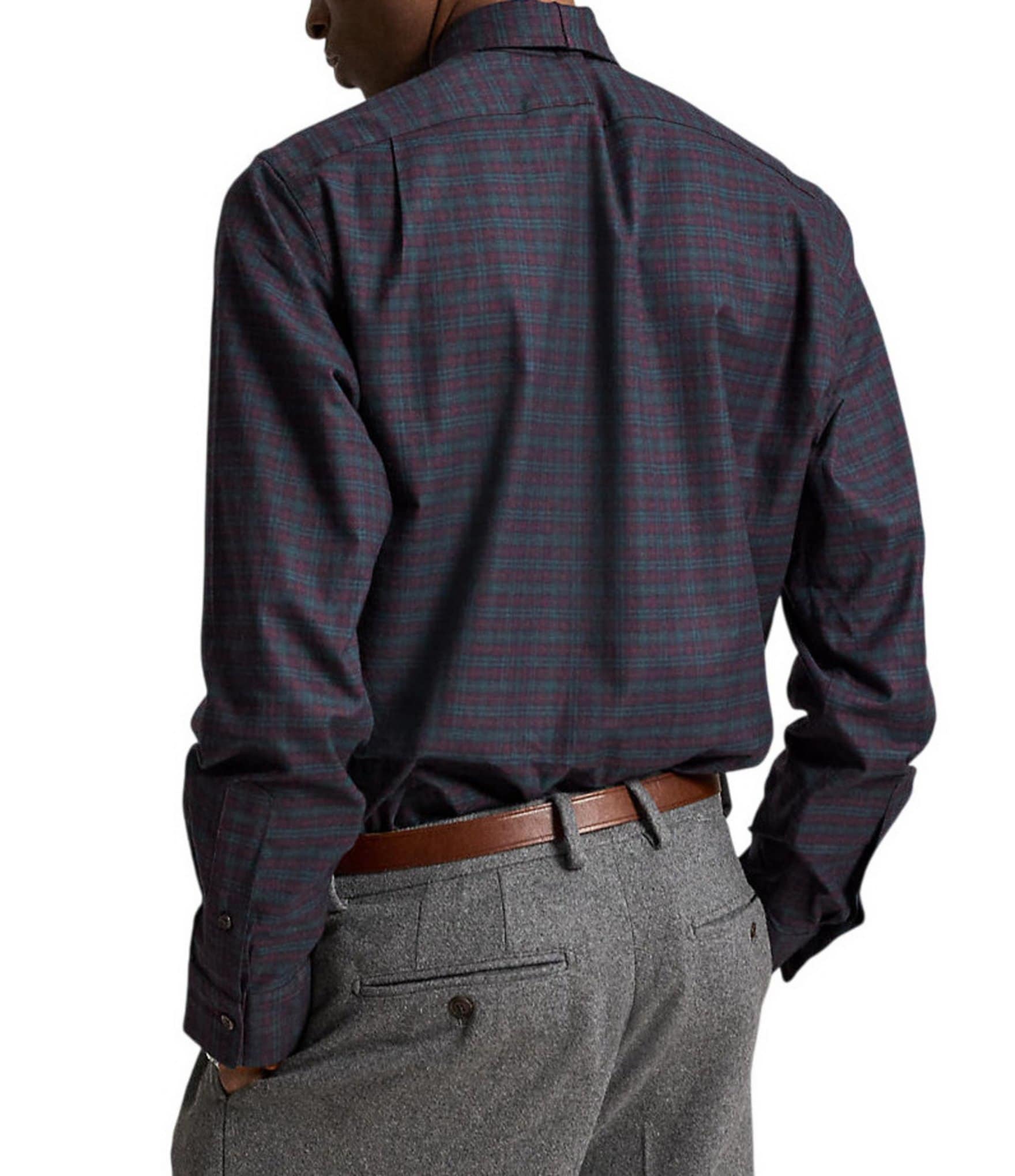 Polo Ralph Lauren Classic Fit Checked Twill Long Sleeve Woven Shirt