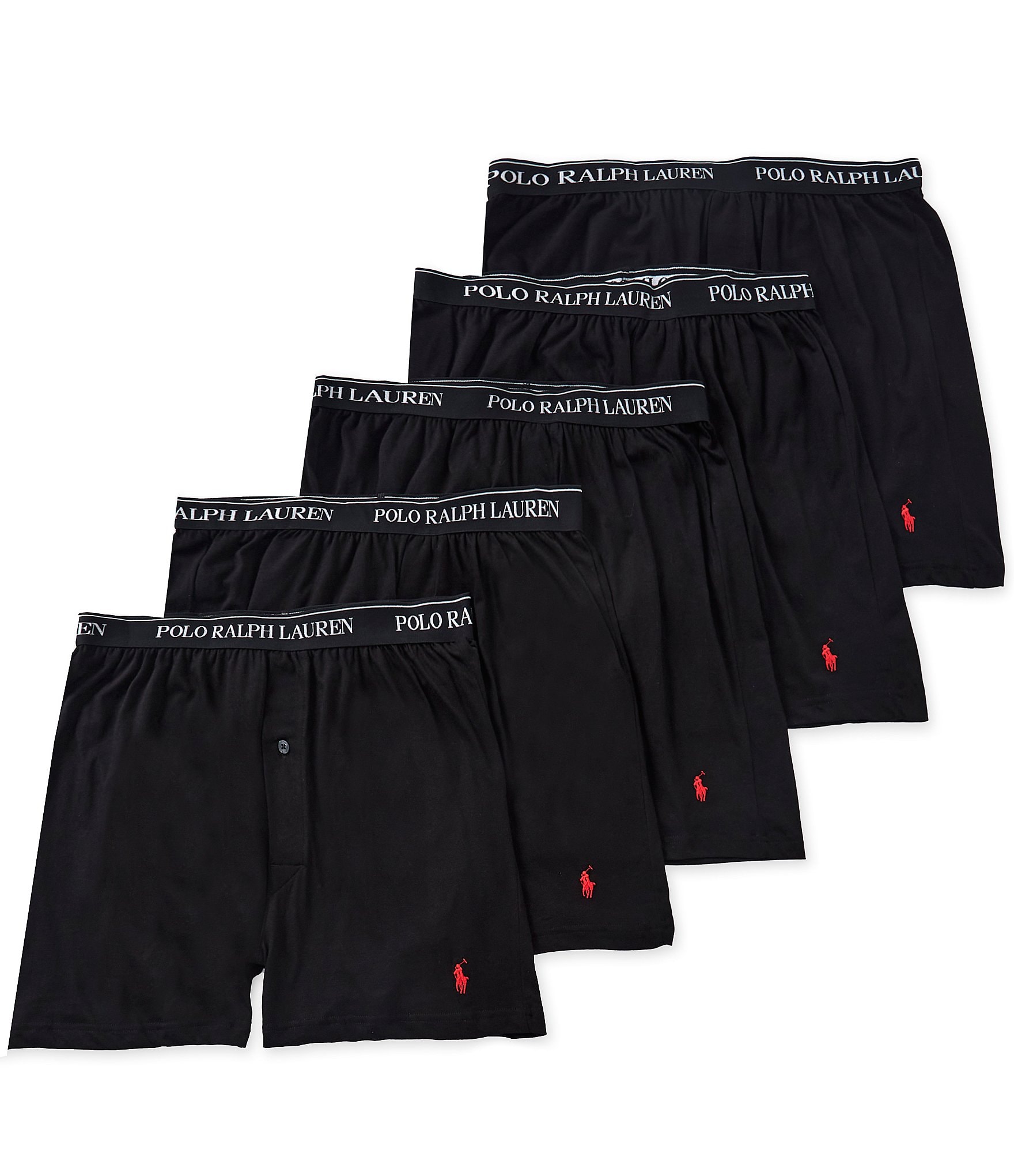 Polo Ralph Lauren Classic Fit Cotton Knit Boxers 5-Pack