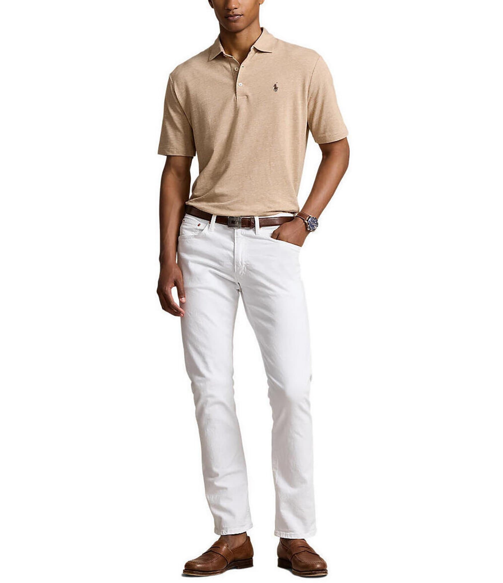 Polo Ralph Lauren Classic Fit Cotton Linen Short Sleeve Polo Shirt