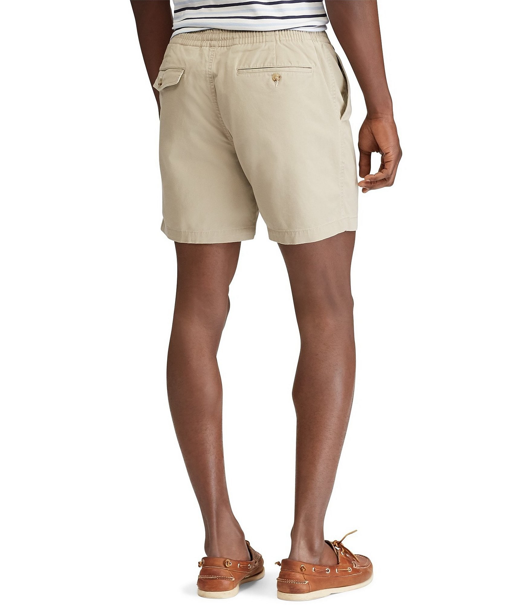 Polo Ralph Lauren Classic-Fit Stretch Prepster Flat-Front 6#double; Inseam Chino Shorts