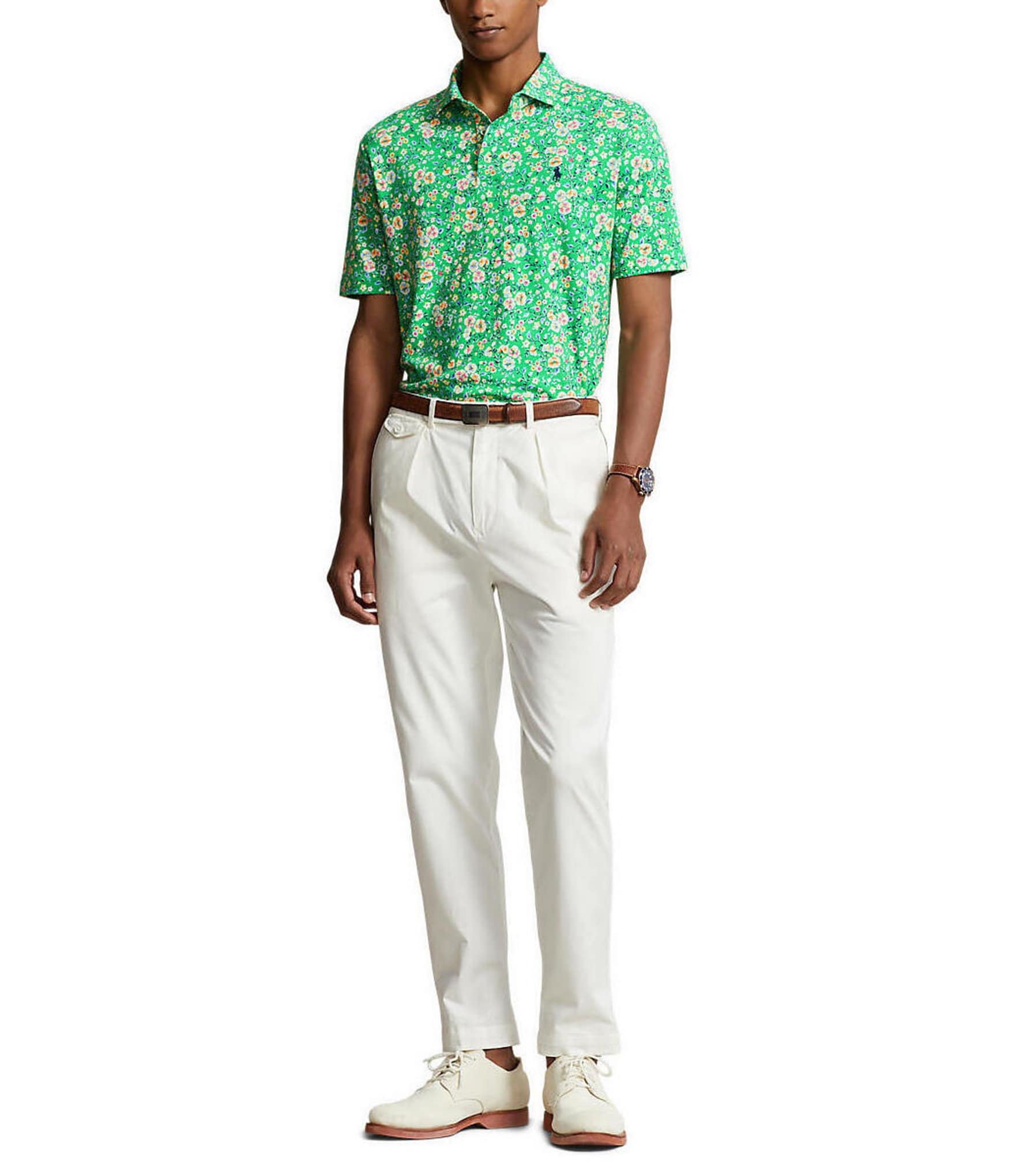 Polo Ralph Lauren Classic Fit Floral Print Short Sleeve Polo Shirt