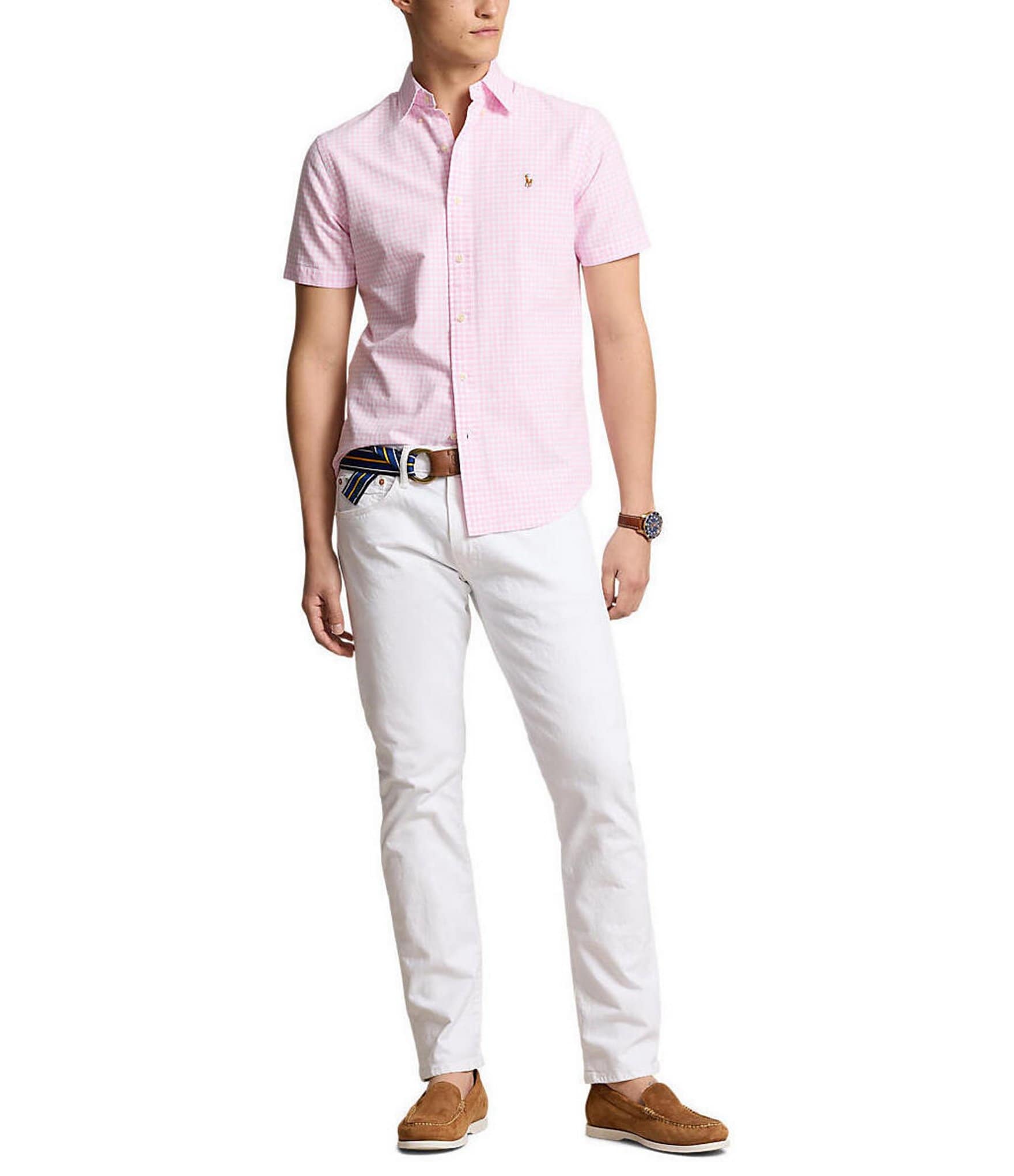 Polo Ralph Lauren Classic Fit Gingham Short Sleeve Oxford