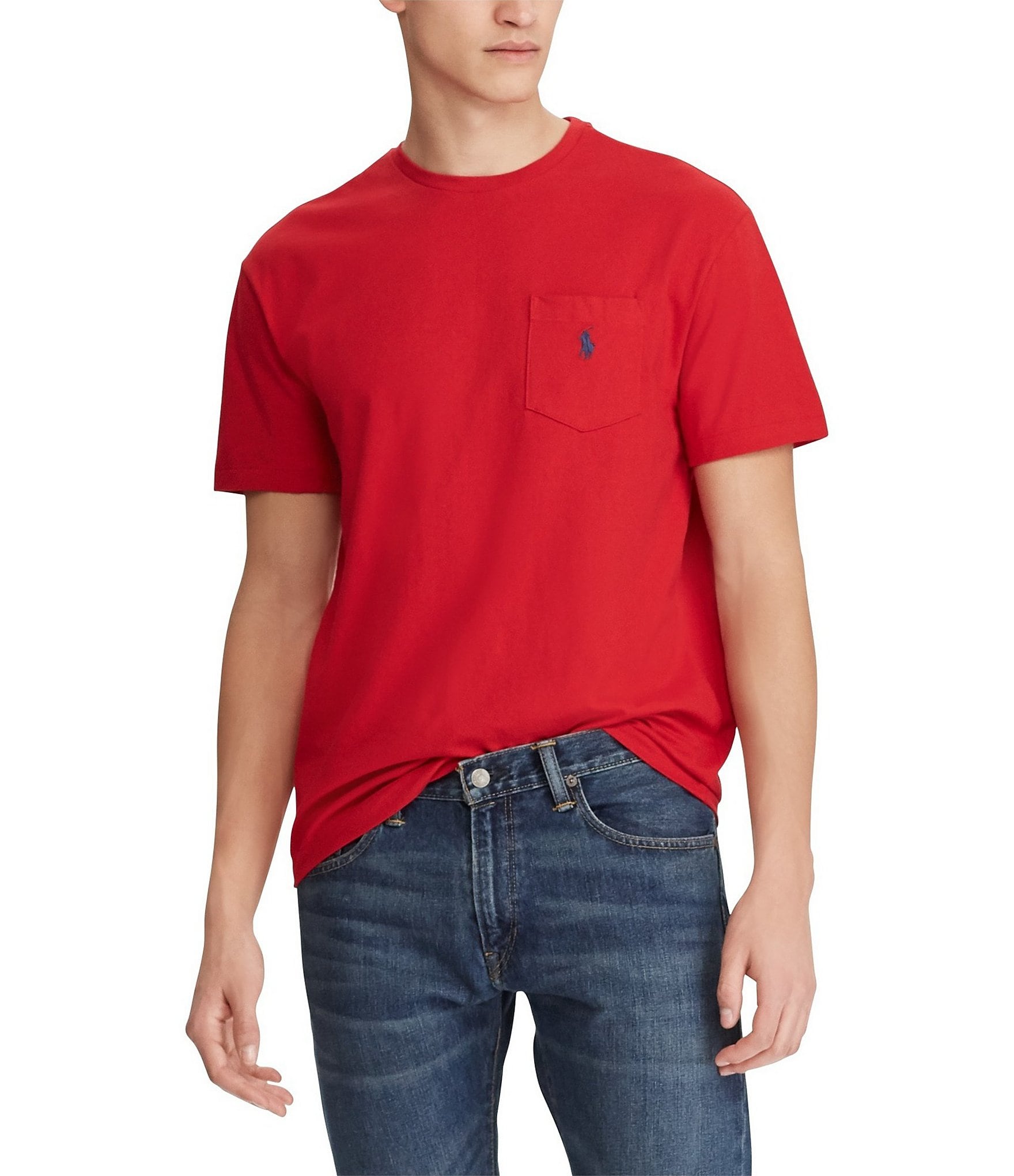 Polo Ralph Lauren Big & Tall Classic-Fit Jersey Pocket Crewneck T-Shirt