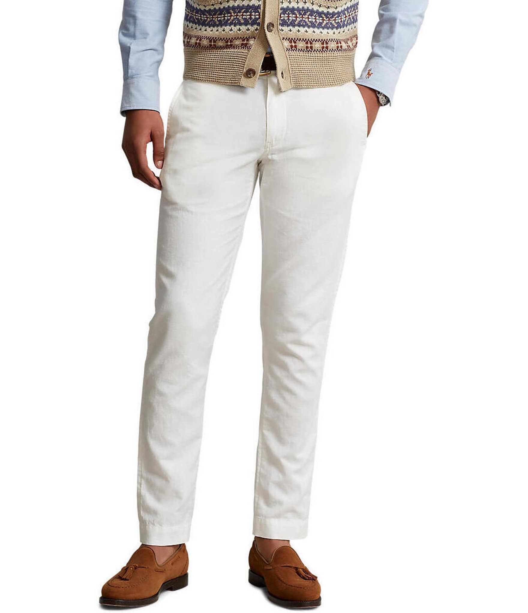 Polo Ralph Lauren Striped Linen Blend Trousers - Farfetch