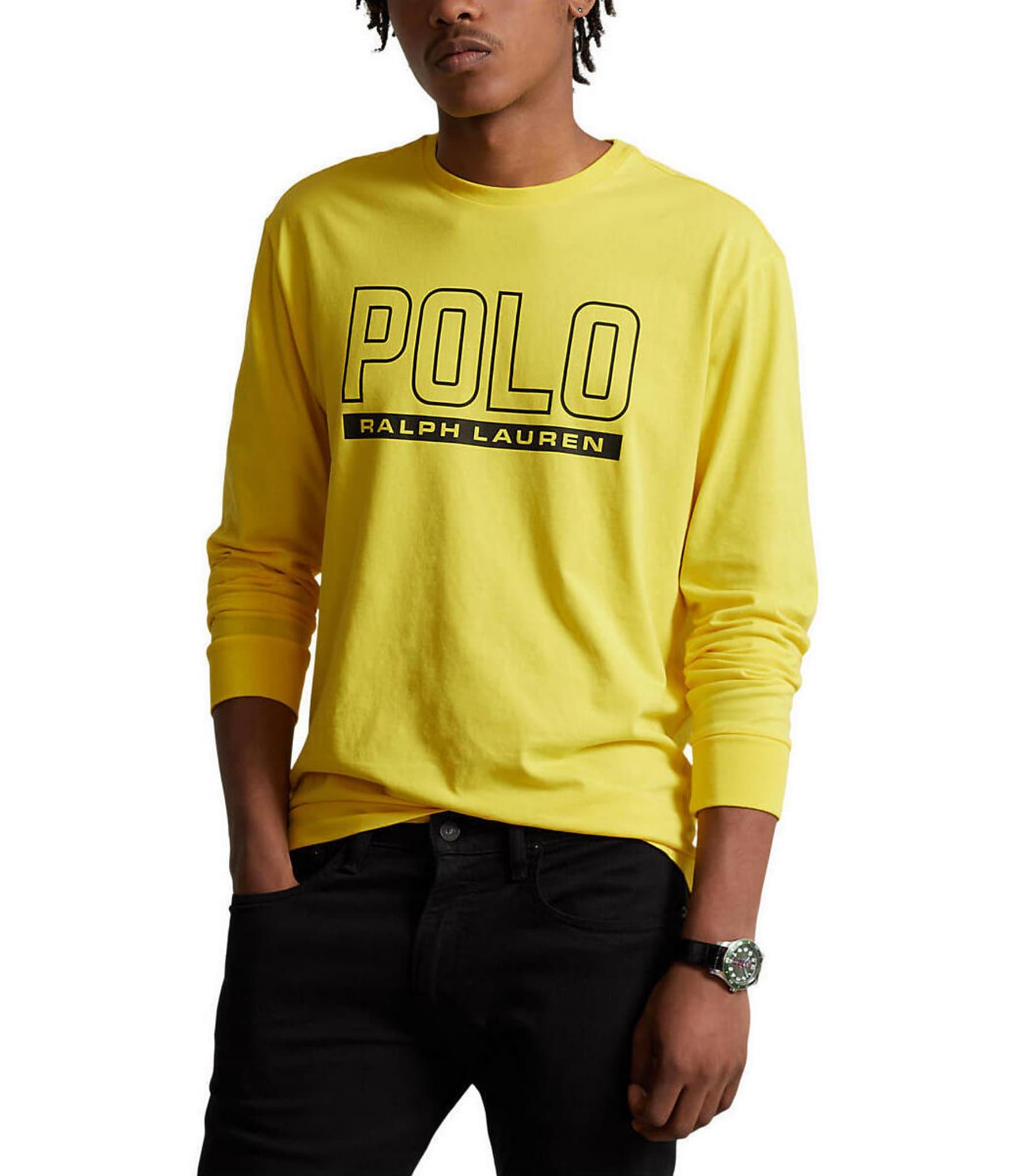 Polo Ralph Lauren Men's Custom Slim Fit Logo T-Shirt - Empire Yellow - XL