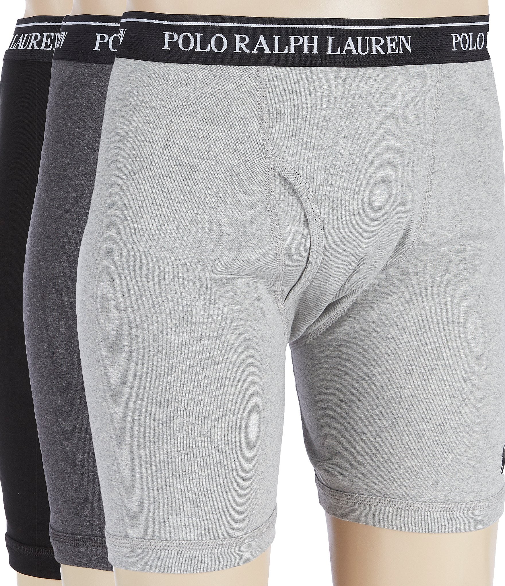 Polo Ralph Lauren Mens 3 Pk Classic Cotton Boxer Briefs Underwear Sz XL -  New
