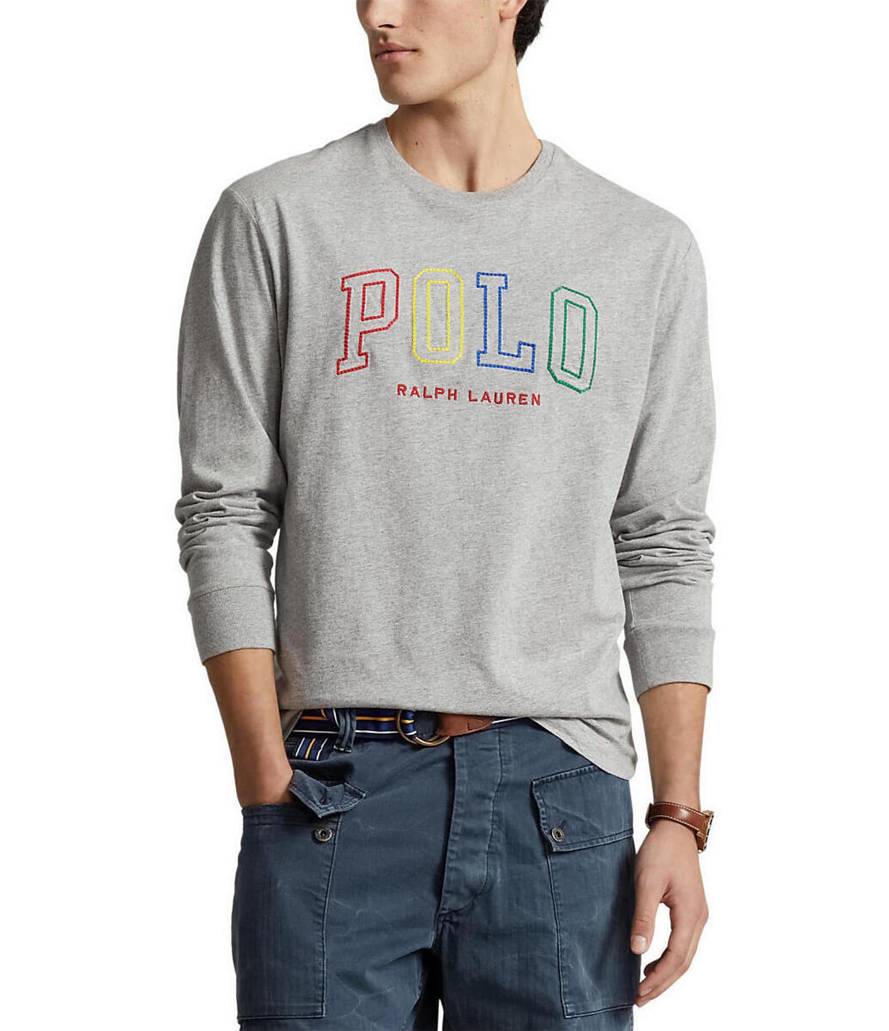 Polo Ralph Lauren Classic-Fit Long Sleeve Logo Jersey T-Shirt | Dillard's