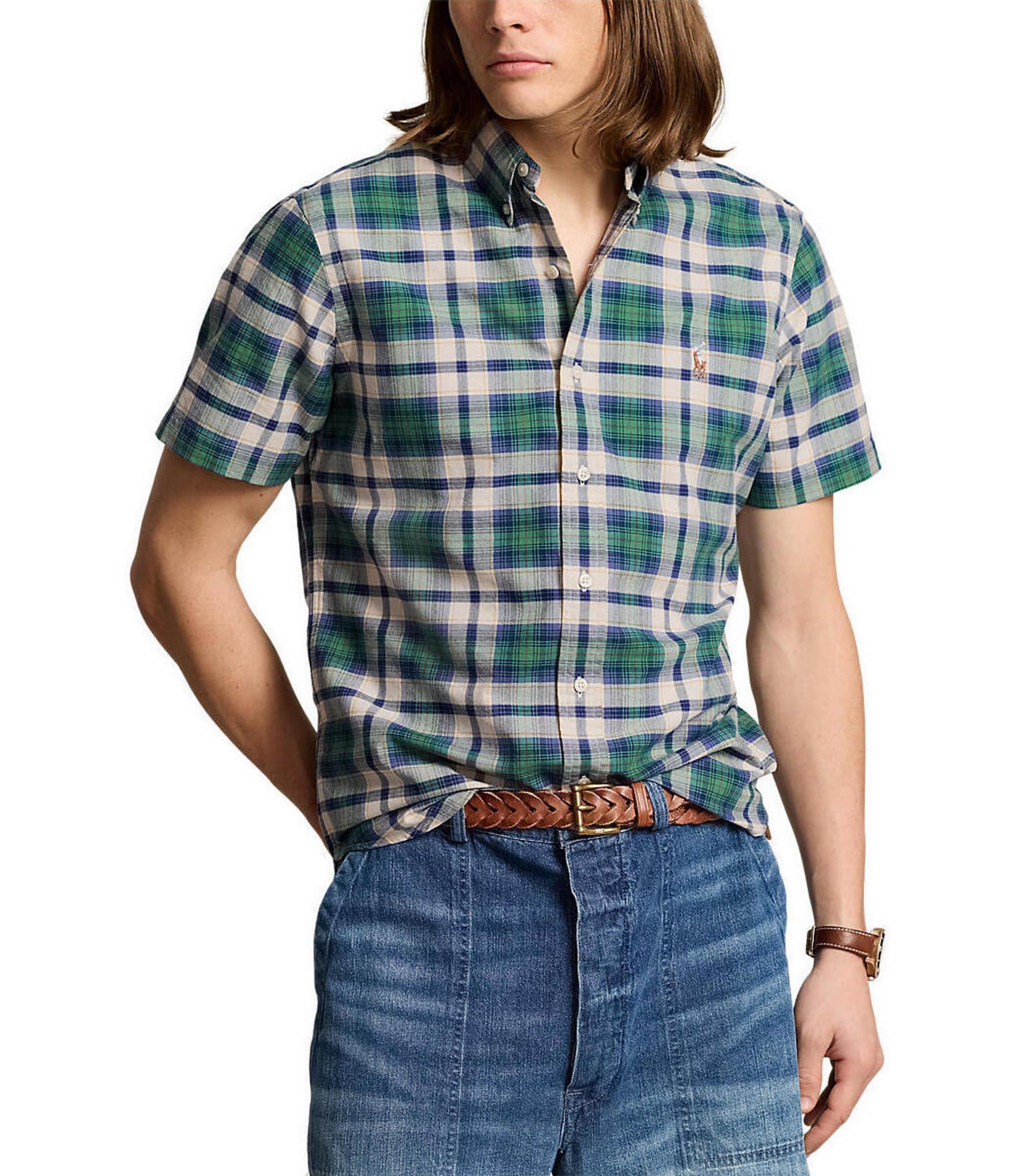 Ralph lauren womens oxford shorts deals