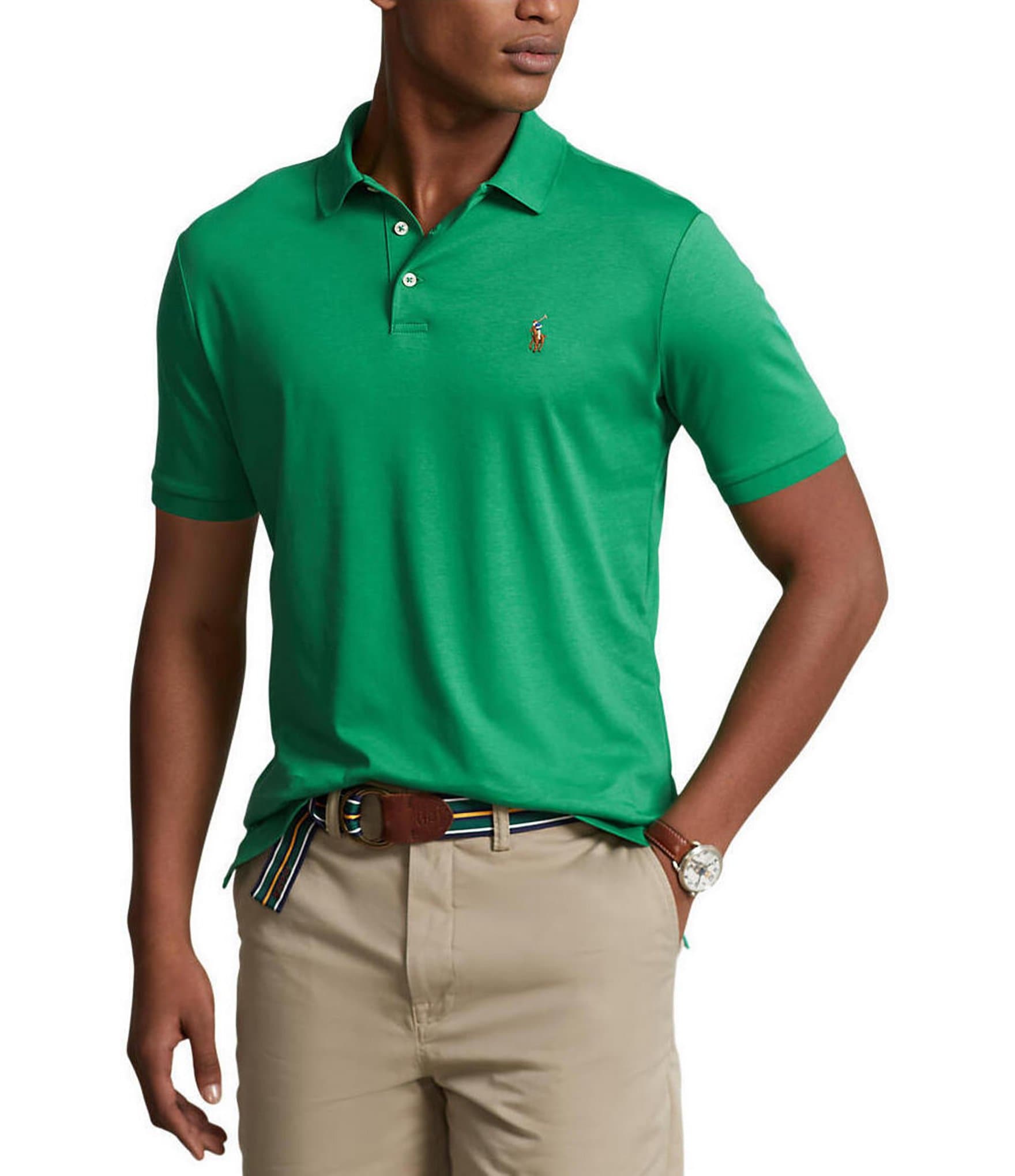 Polo Ralph Lauren Classic Fit Multicolored Pony Soft Cotton Short Sleeve  Polo Shirt | Dillard's