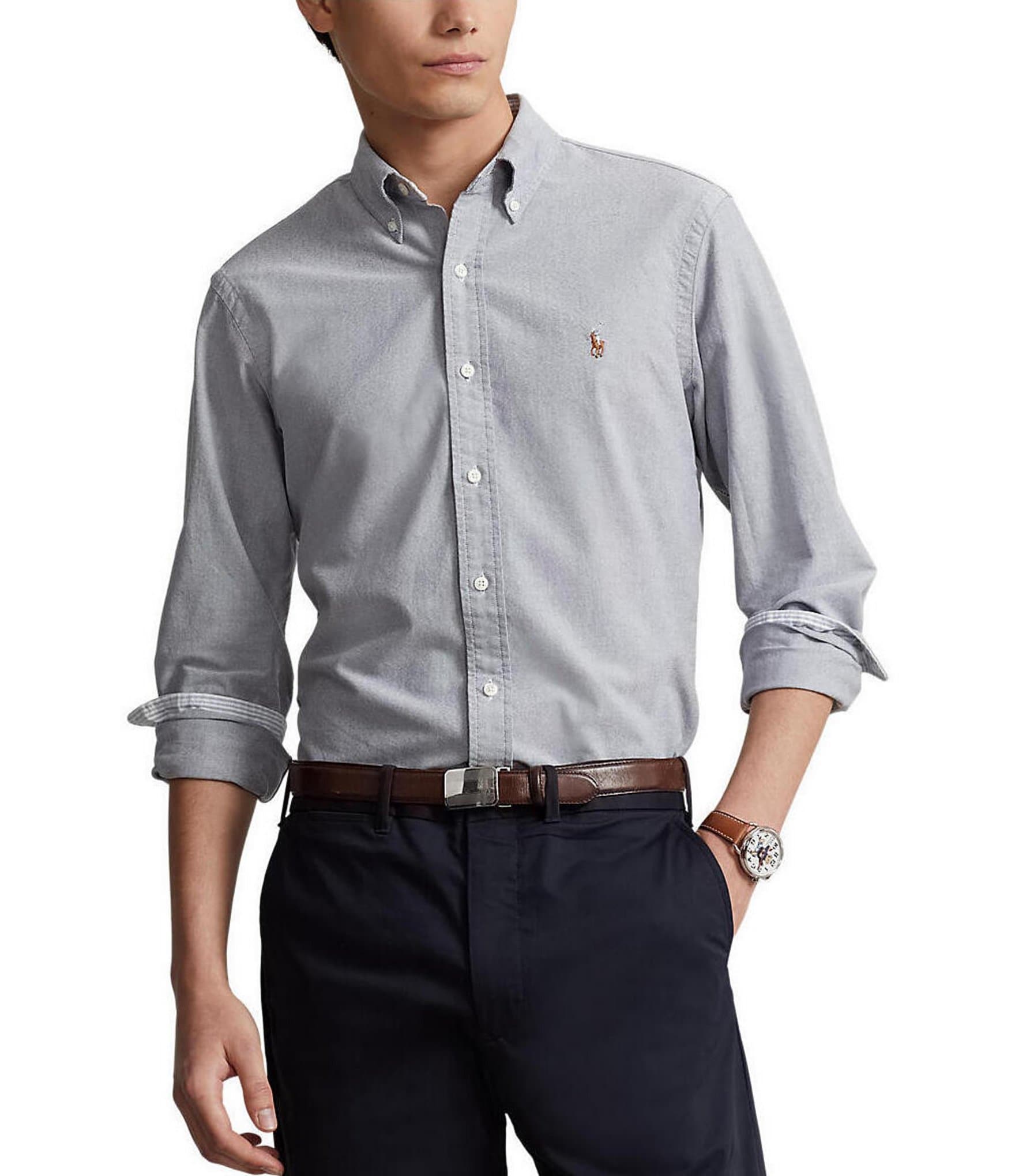 Long Sleeve Men's Casual Button-Up Shirts