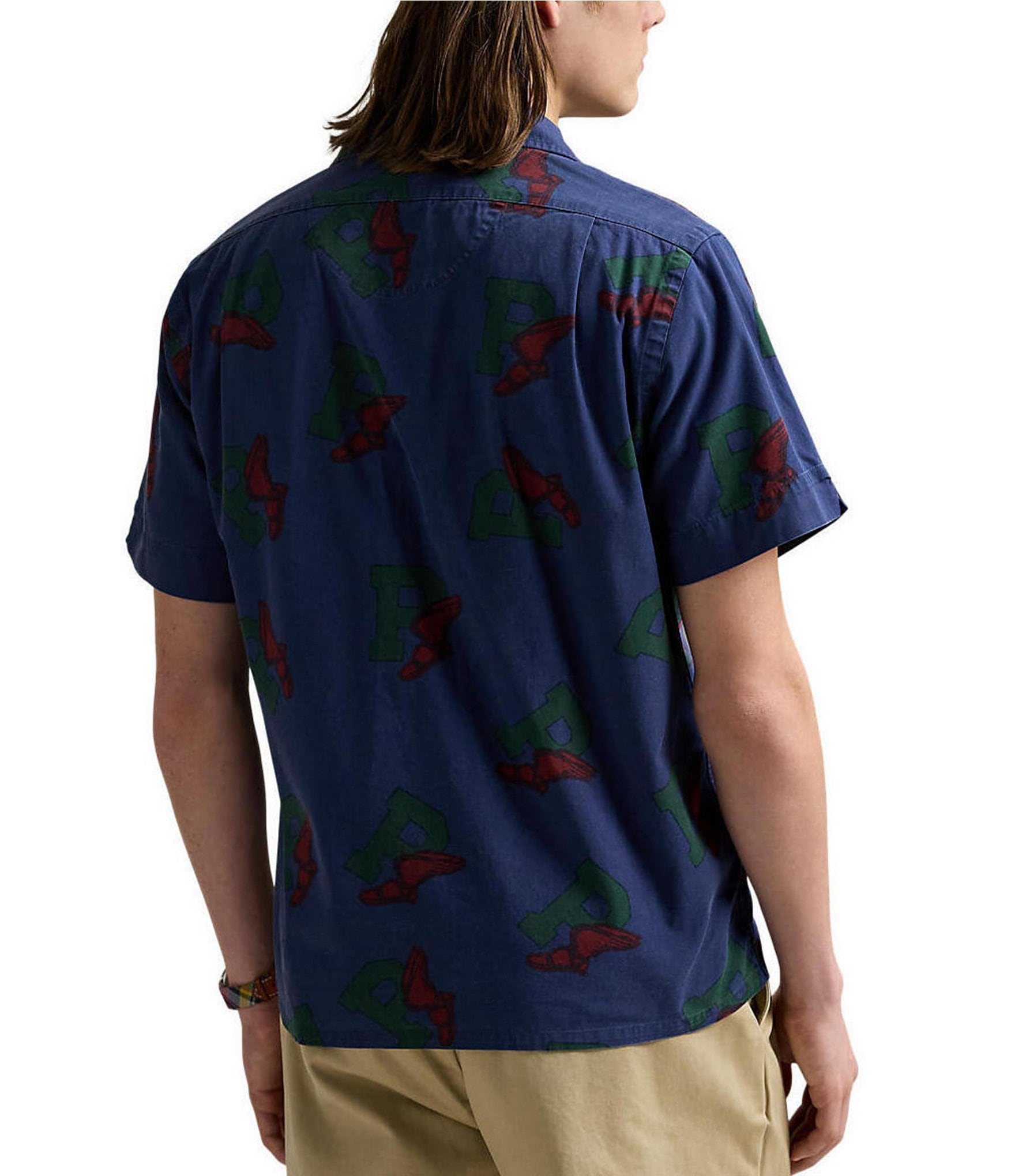 Polo Ralph Lauren Classic Fit P-Wing Short Sleeve Woven Camp Shirt