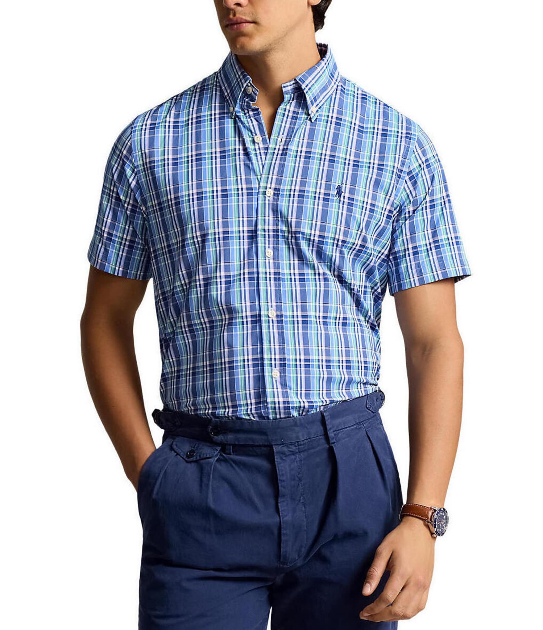 Ralph lauren short sleeve check shirt online