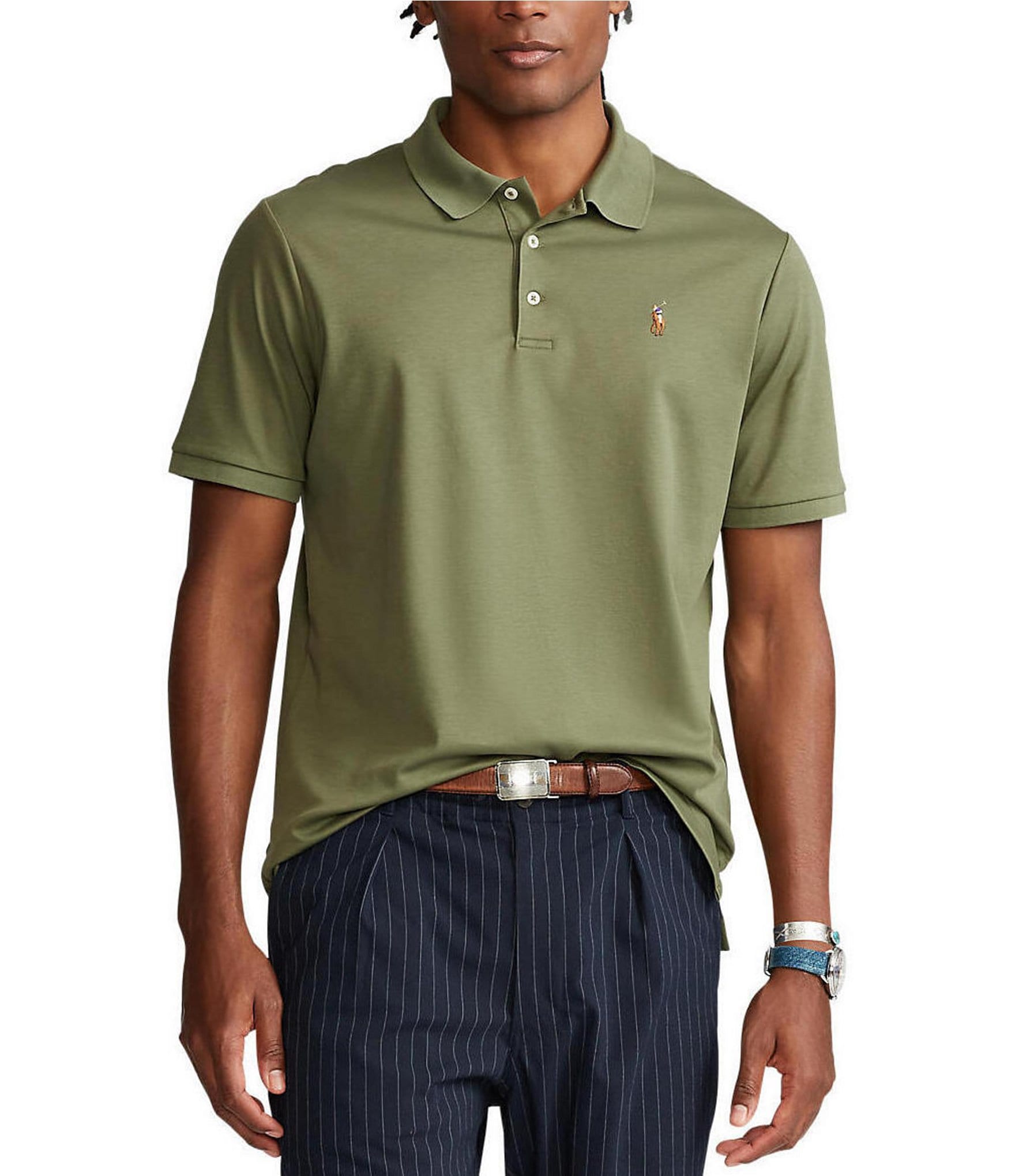 Polo Ralph Lauren Classic Fit Multicolored Pony Soft Cotton Polo Shirt