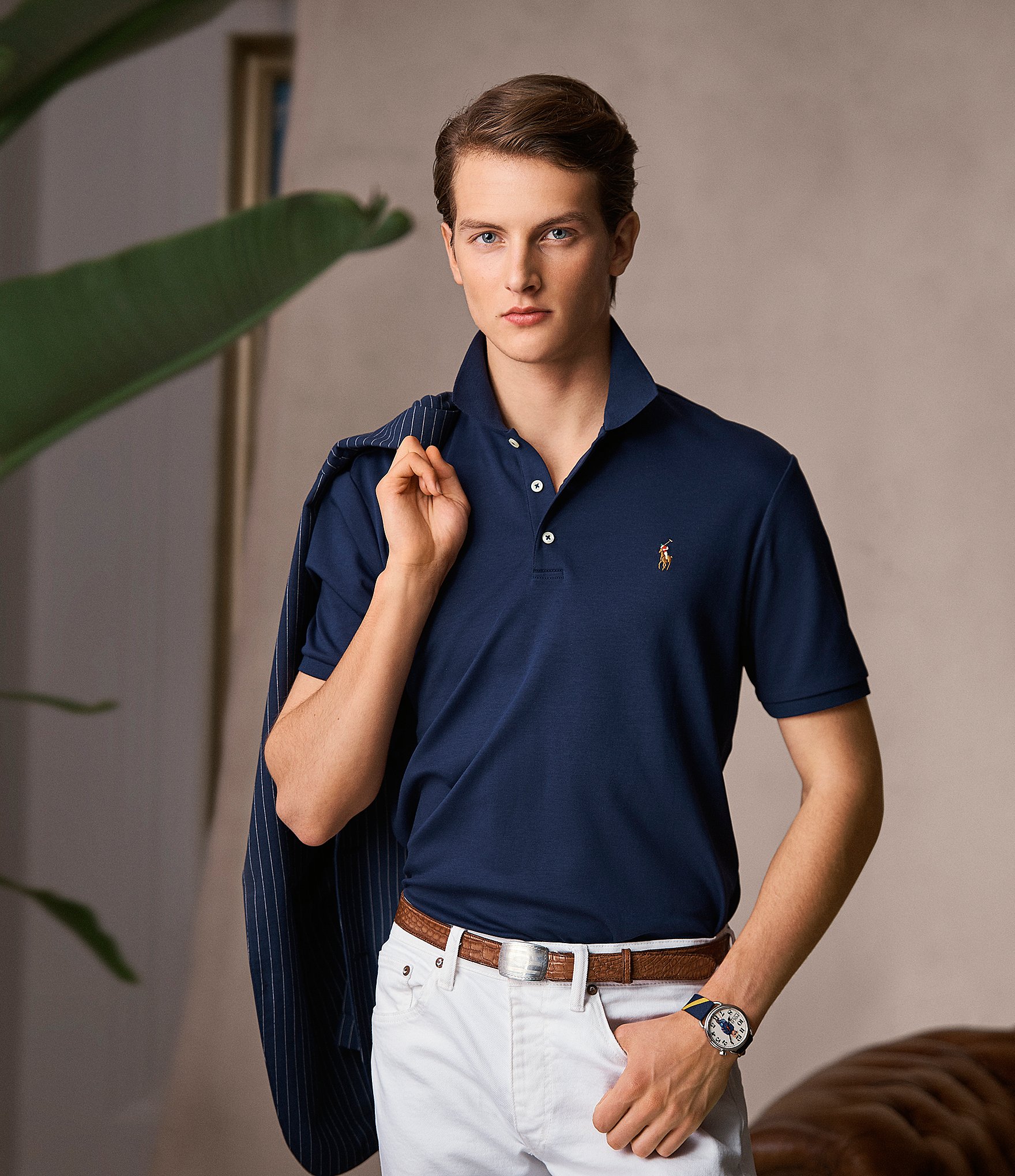 Polo Ralph Lauren Classic Fit Multicolored Pony Soft Cotton Polo Shirt