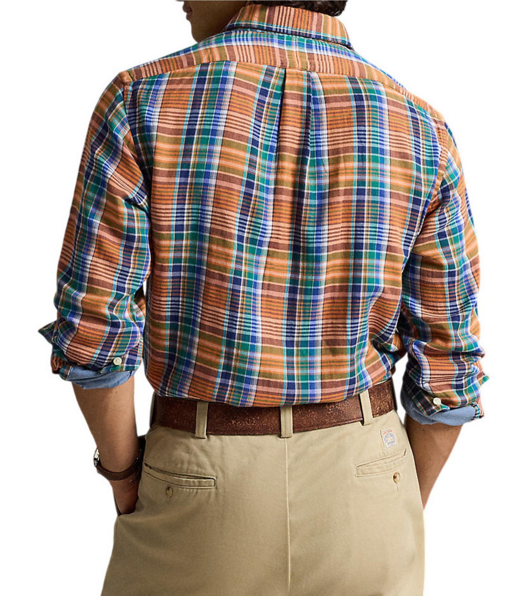 Polo Ralph Lauren Classic Fit Plaid Double-Faced Long Sleeve Woven Shirt