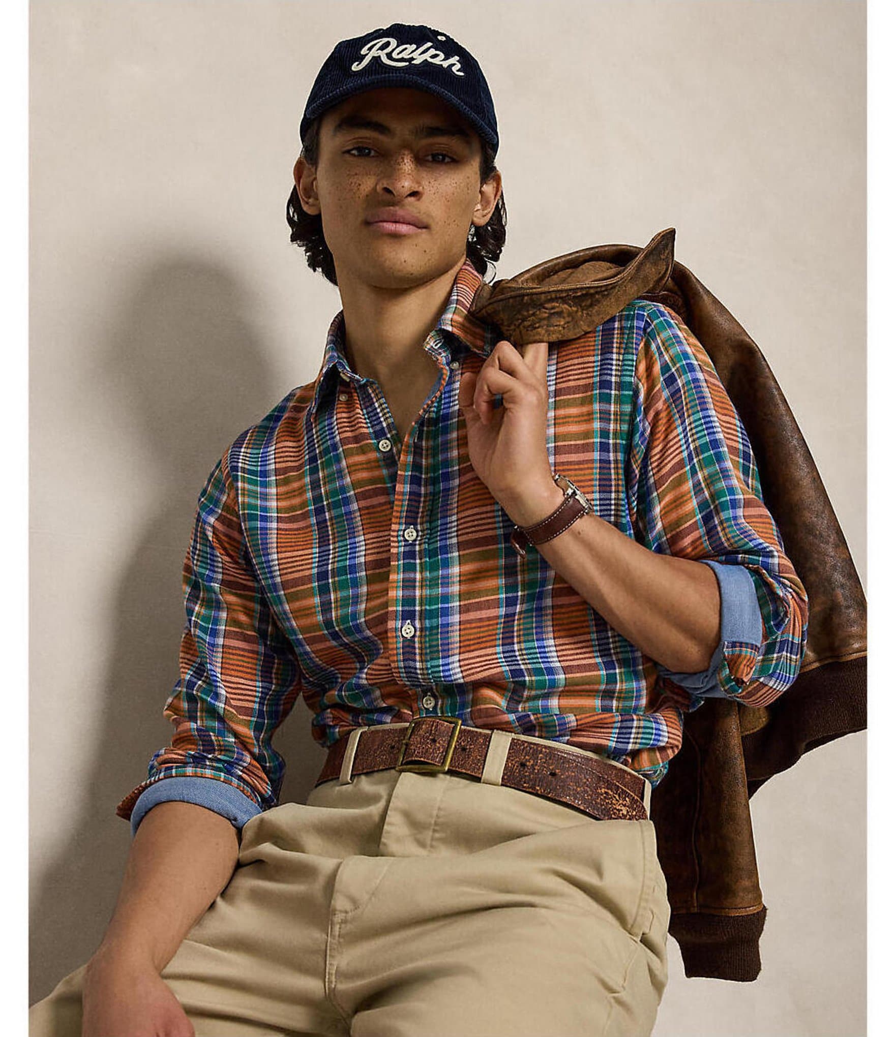 Polo Ralph Lauren Classic Fit Plaid Double-Faced Long Sleeve Woven Shirt