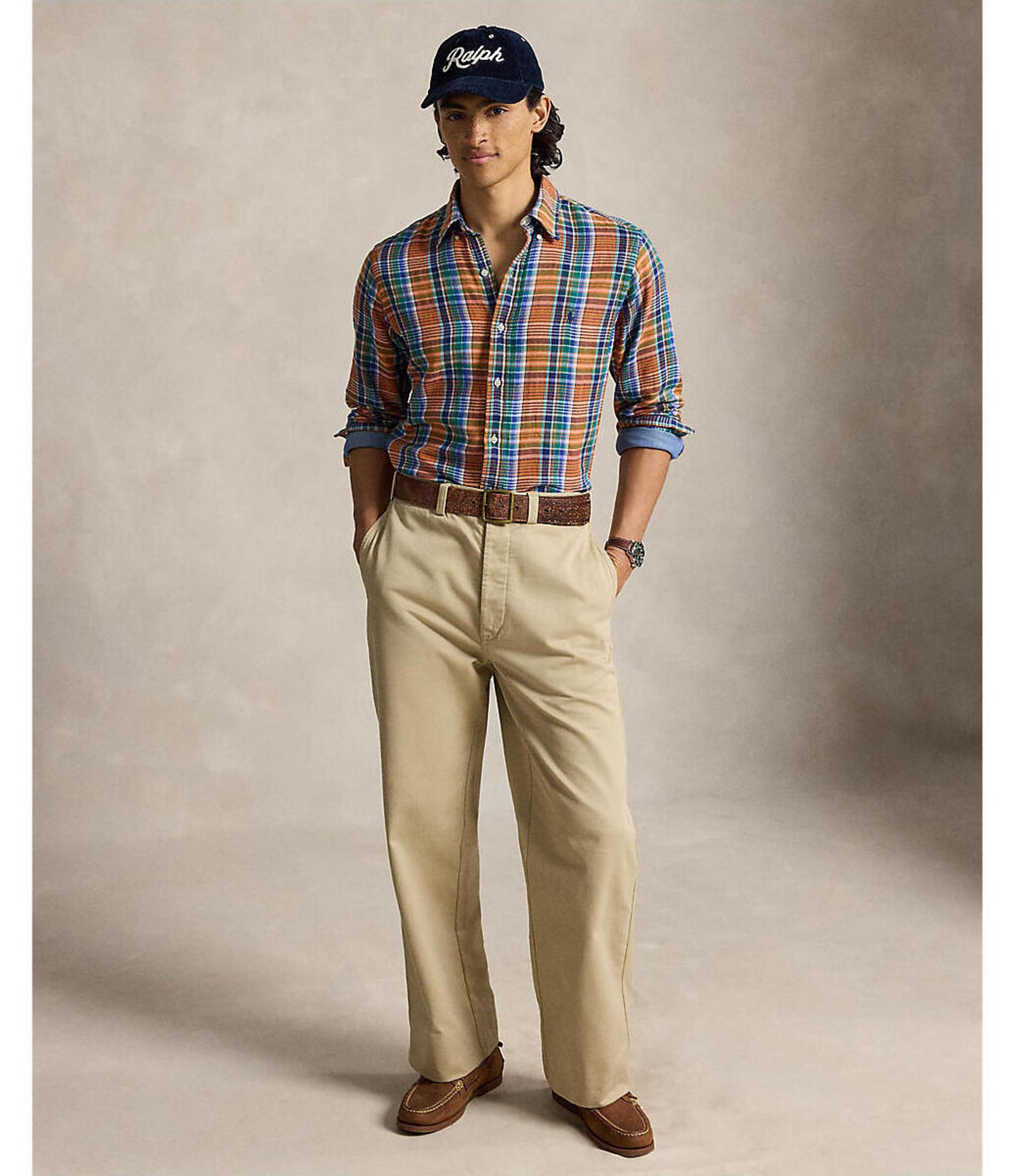 Polo Ralph Lauren Classic Fit Plaid Double-Faced Long Sleeve Woven Shirt